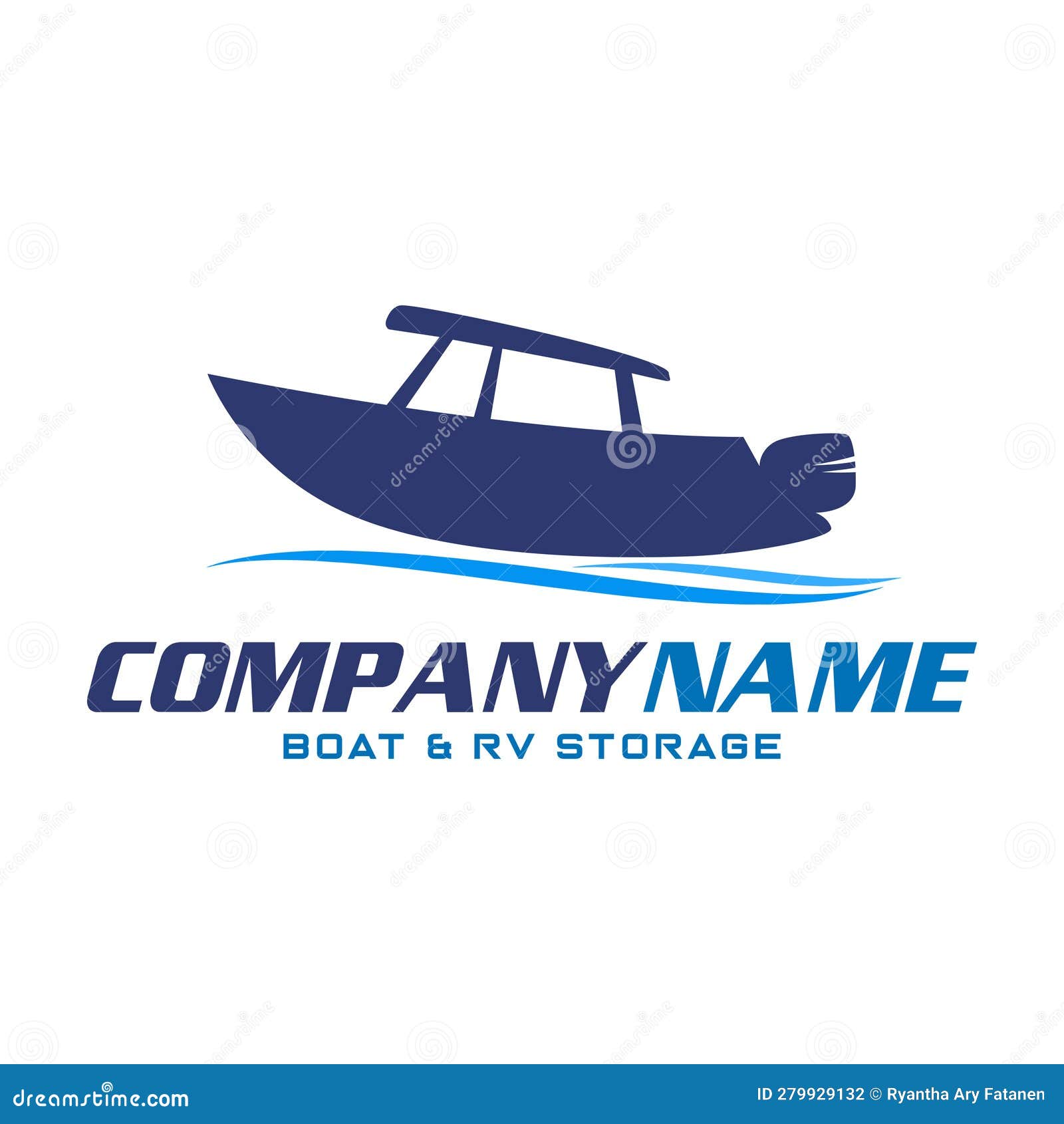 Center Console Boat logo stock vector. Illustration of vacation 279929132