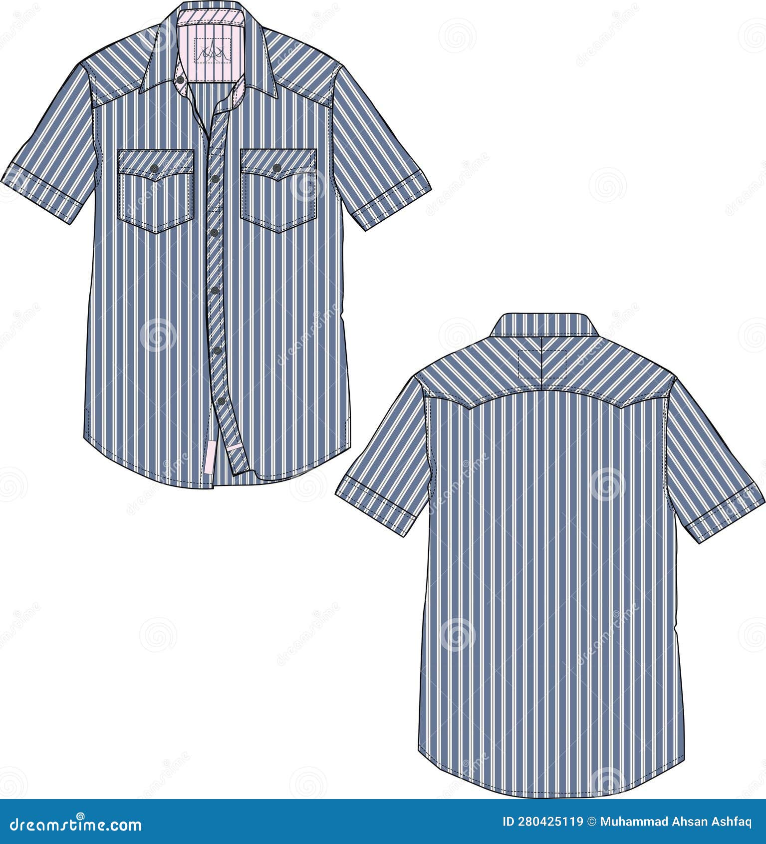 Unisex Wear Dress Shirt stock vector. Illustration of tracksuit - 280425119