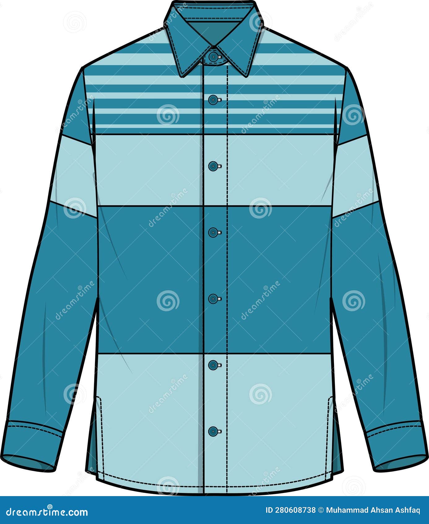 Unisex Wear Dress Shirt stock vector. Illustration of sweatshirt ...