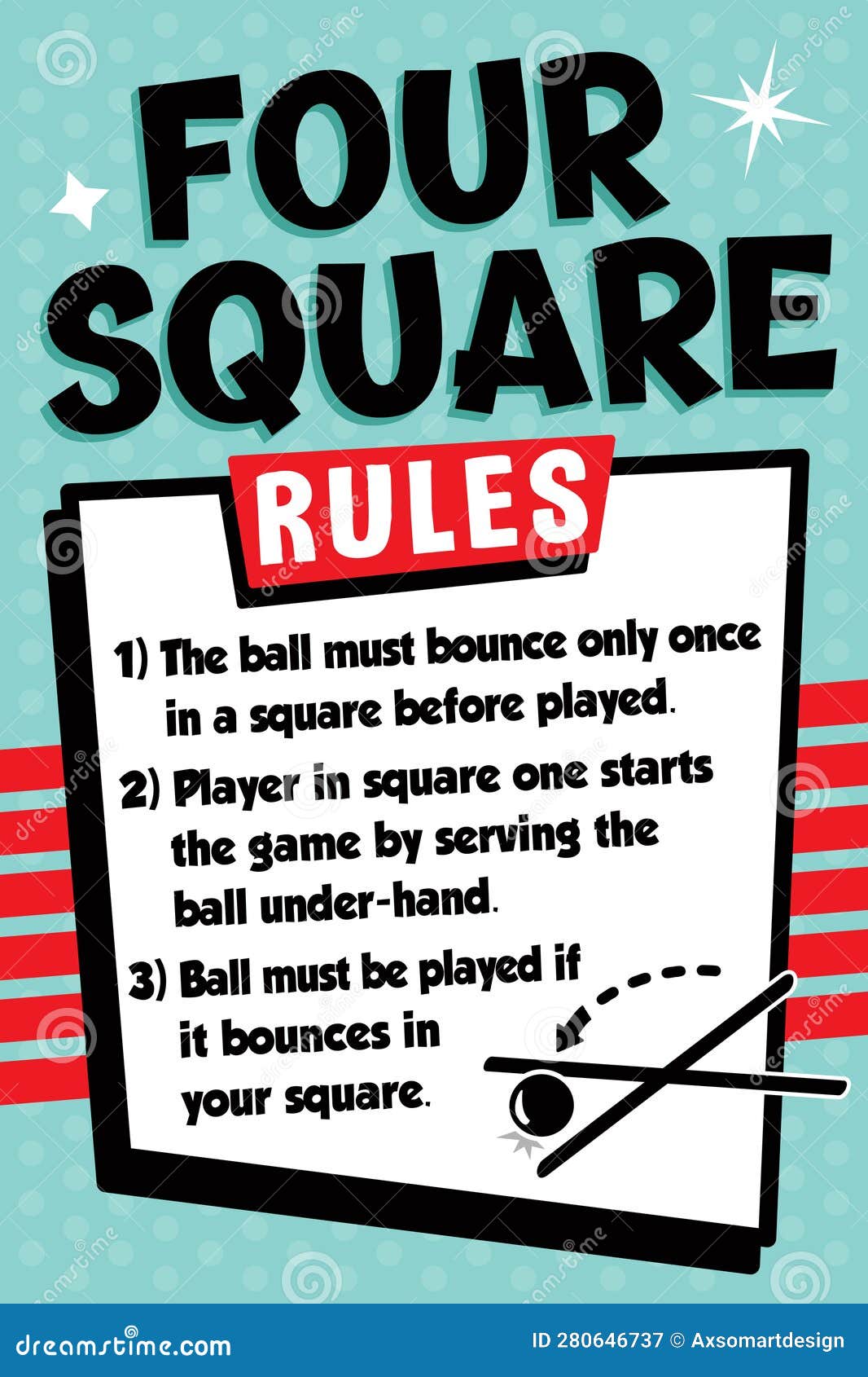 four-square-game-rules-sign-recess-games-school-playground-poster