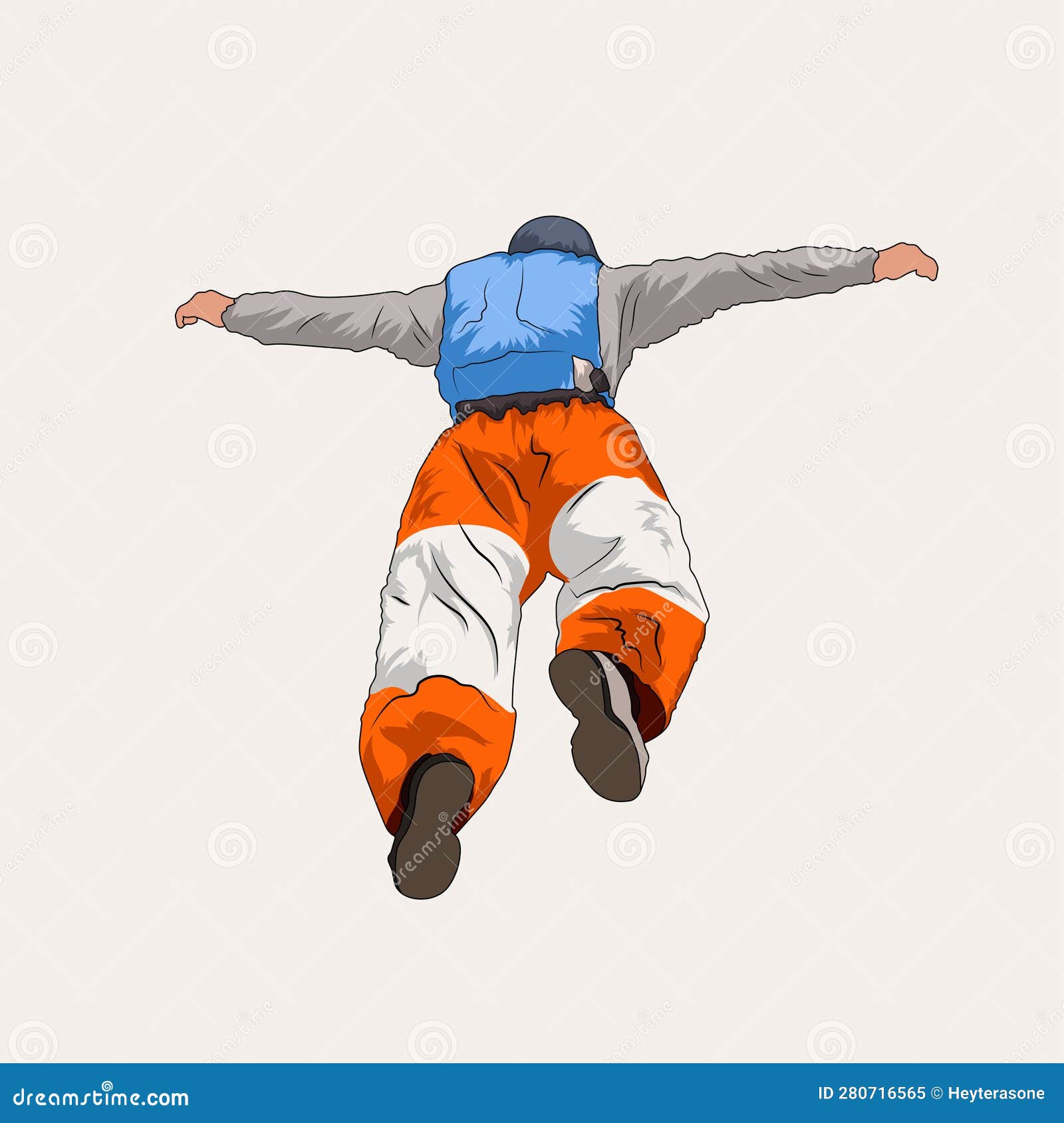 Base Jumper Vector Stock Illustration, Base Jumping Vector Stock Vector
