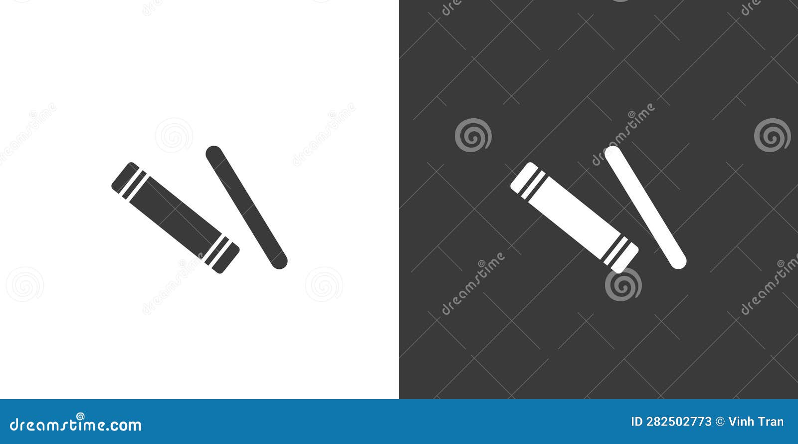 claves flat web icon. wooden claves logo . percussion instrument pair claves sign silhouette solid black icon  