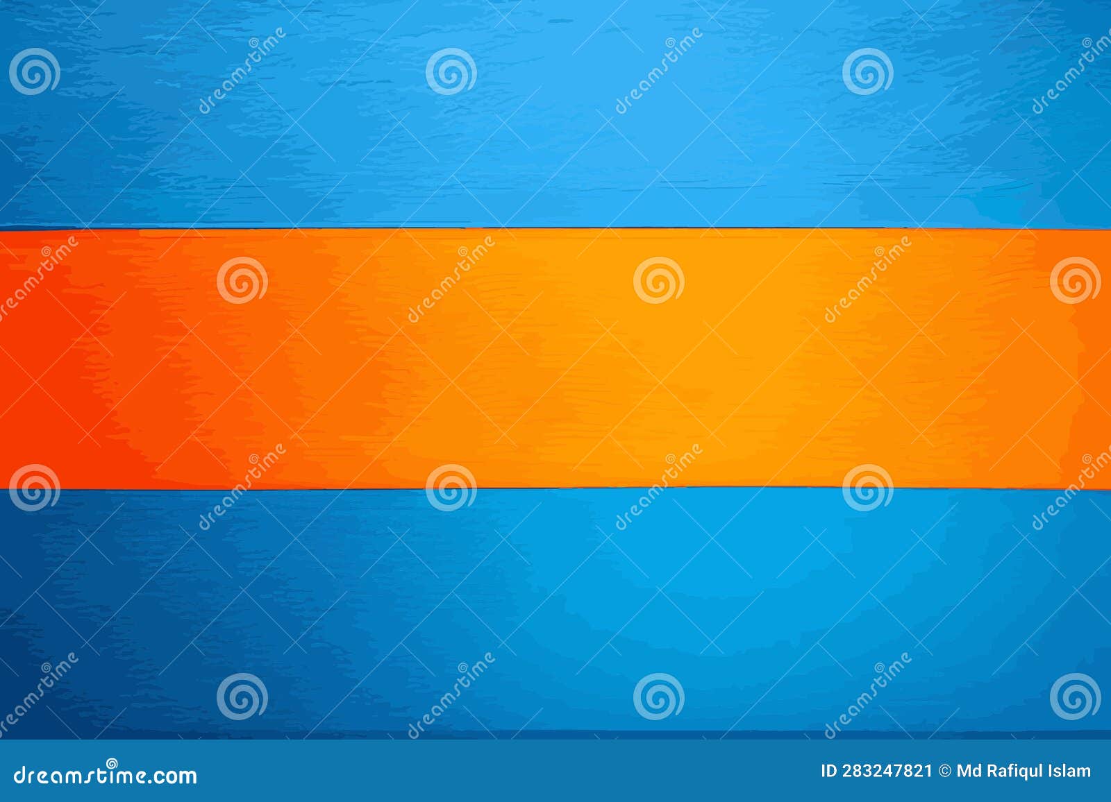 Blue Orange Grunge Waves Abstract Background Stock Illustration Stock