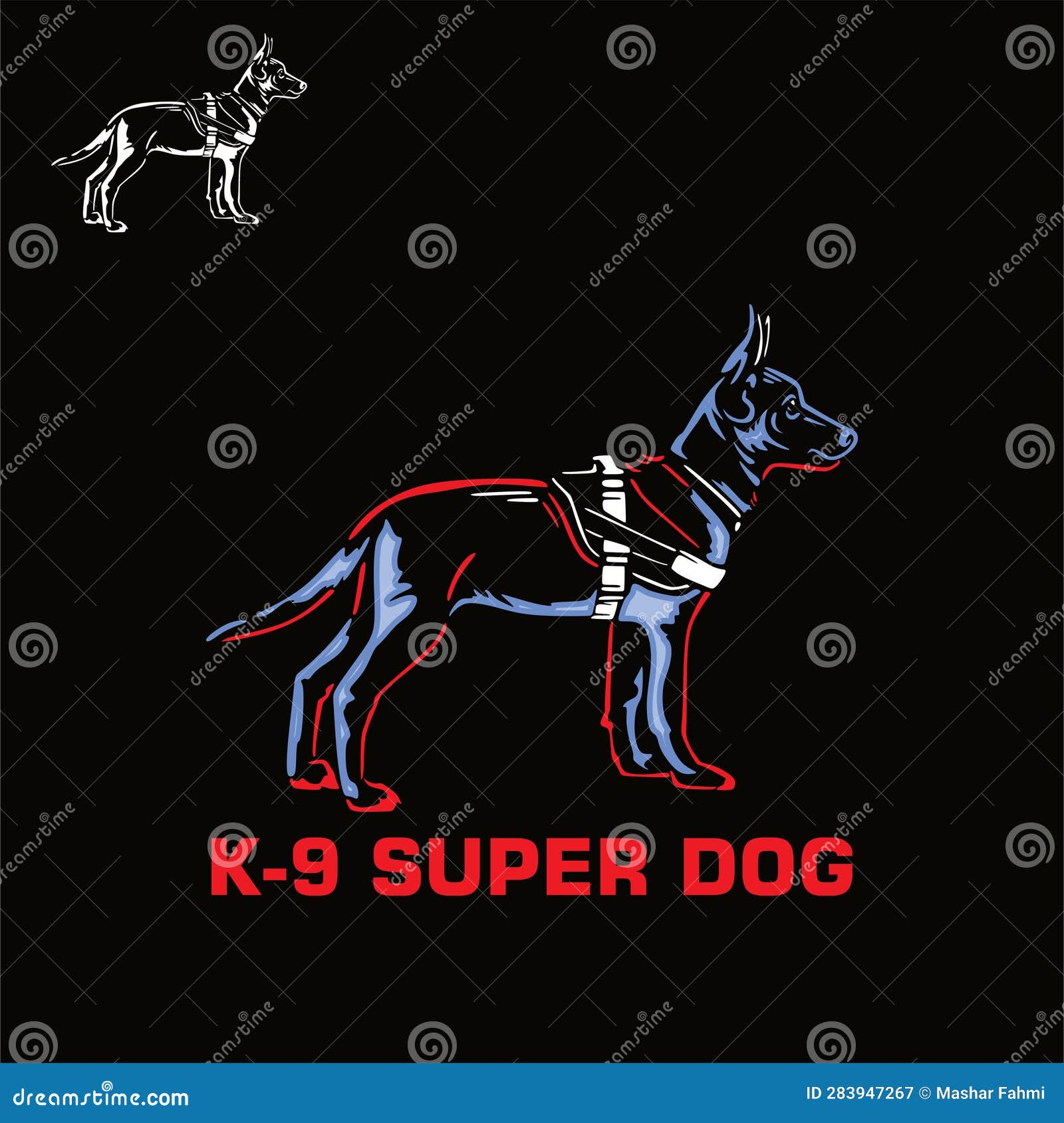 k-9 smart super dog logo