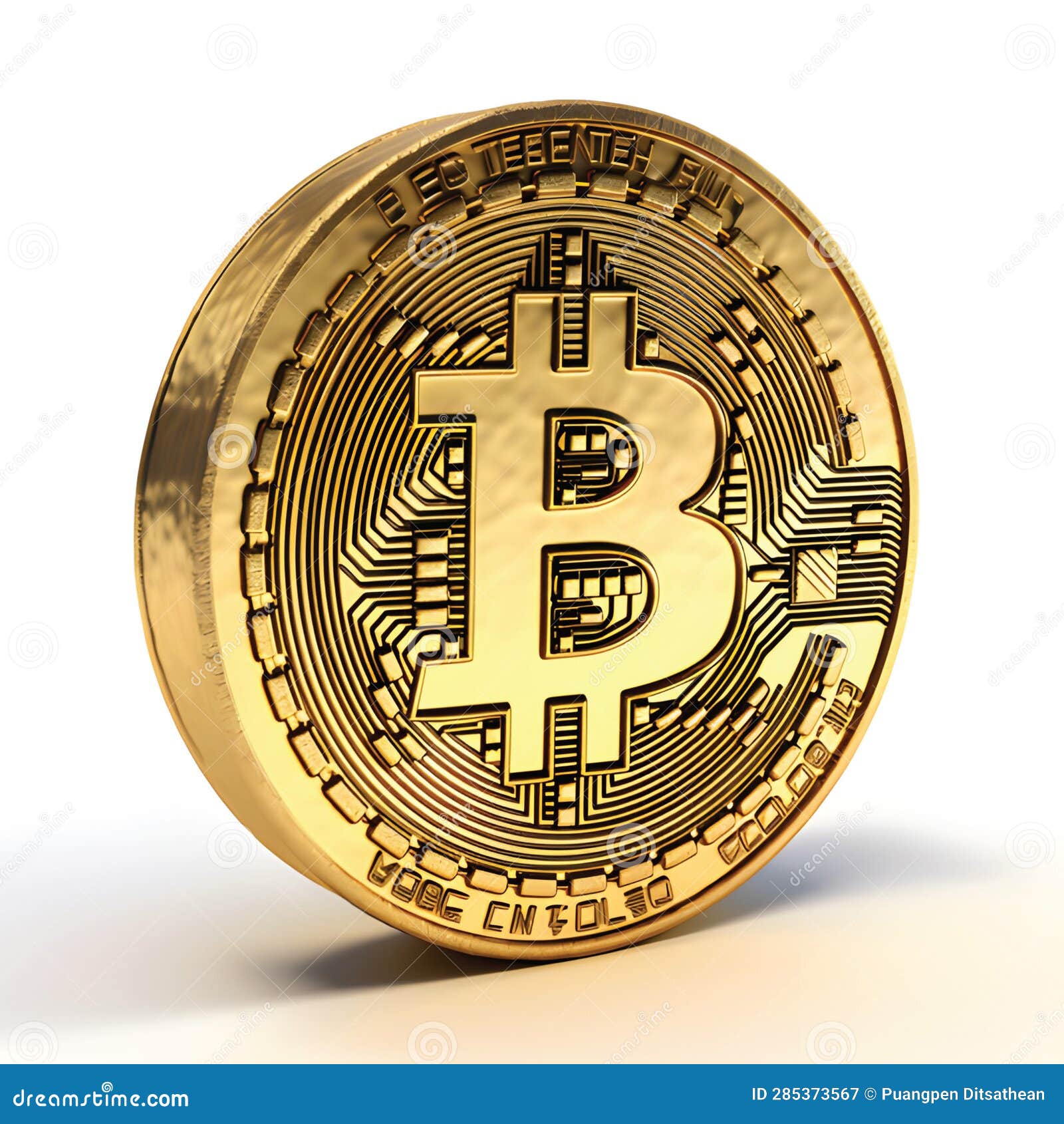 Bitcoin 3D Icon. Digital Currency Symbol. 3D Illustration.GenerativeAI.  Stock Illustration - Illustration of symbol, render: 285373567