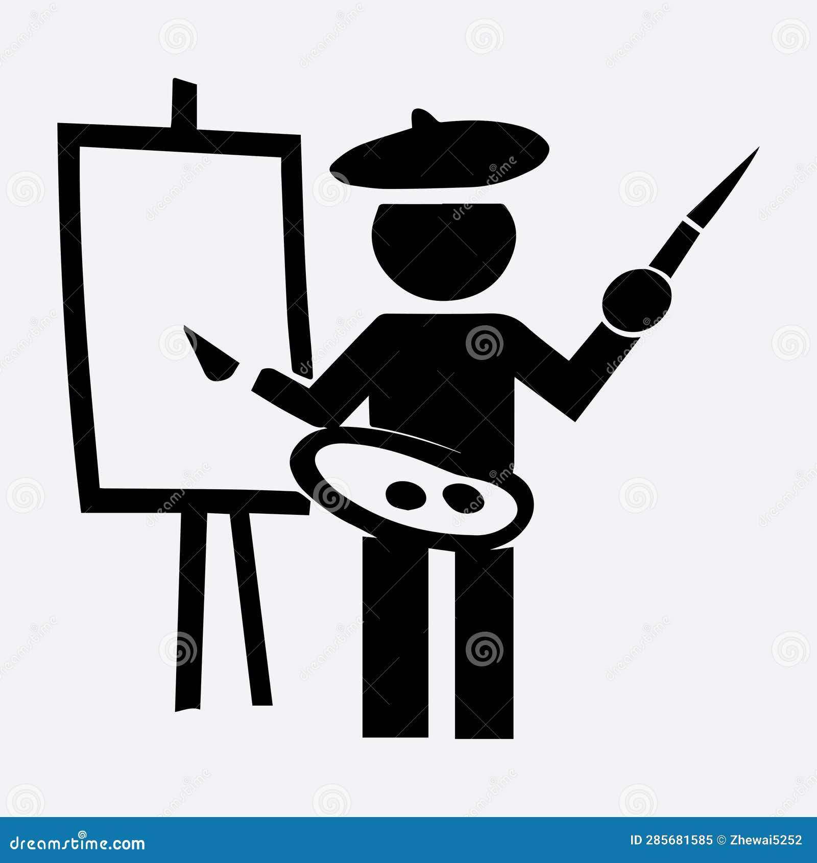 An Artis Drawing Vector And Jpg Symbol Of Artis Making An Art Stock an-artis-drawing-vector-and-jpg-symbol-of-artis-making-an-art-stock