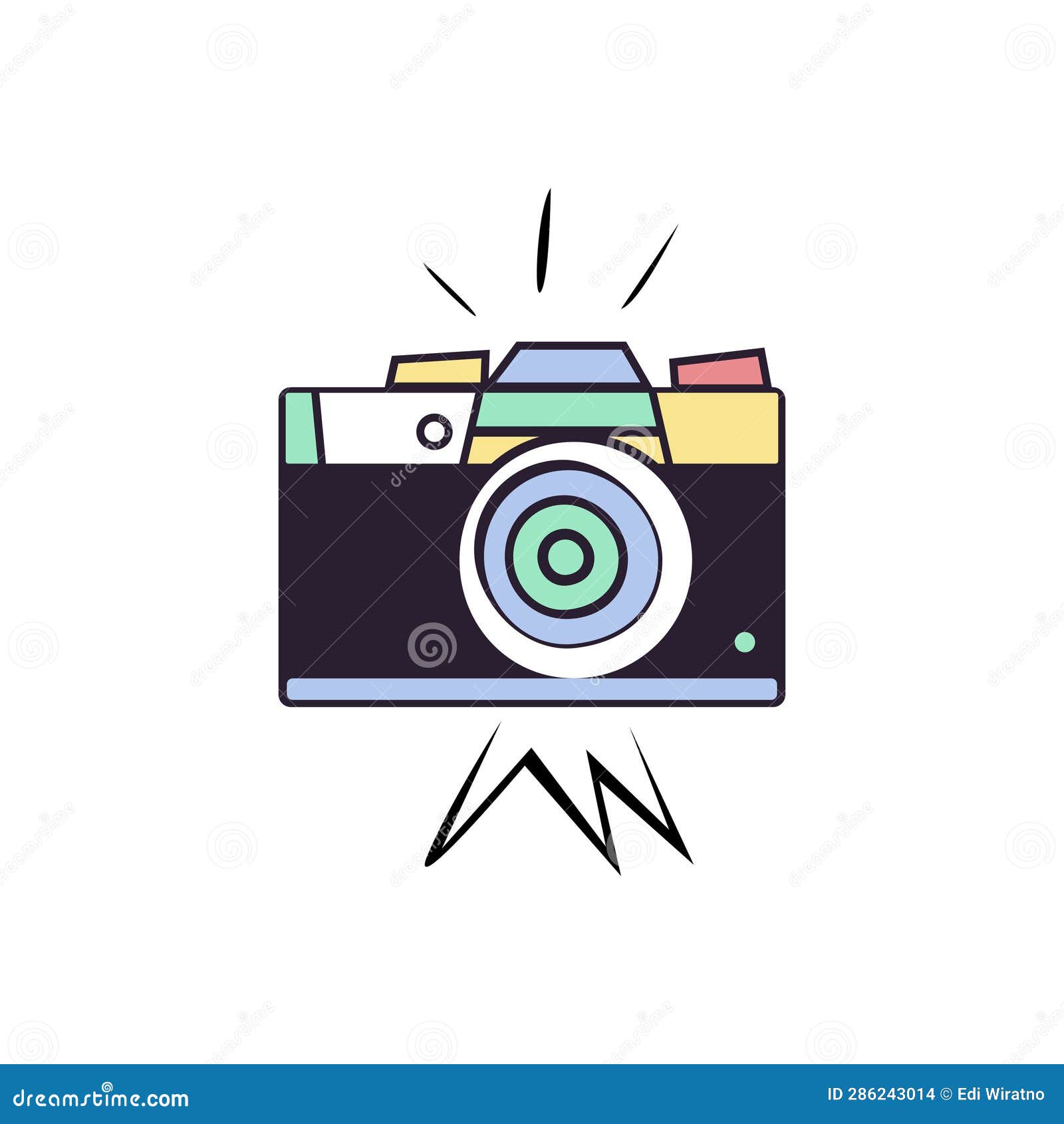 Hand Drawn Photo Camera Illustration Stock Illustration Illustration