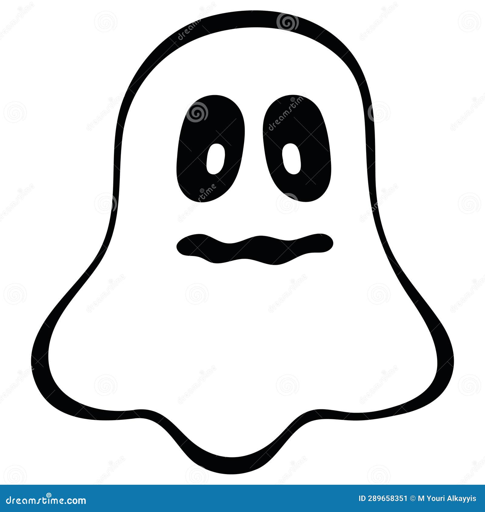 Halloween Vectors, Illustrations, Emojis, and Patterns. Black and White