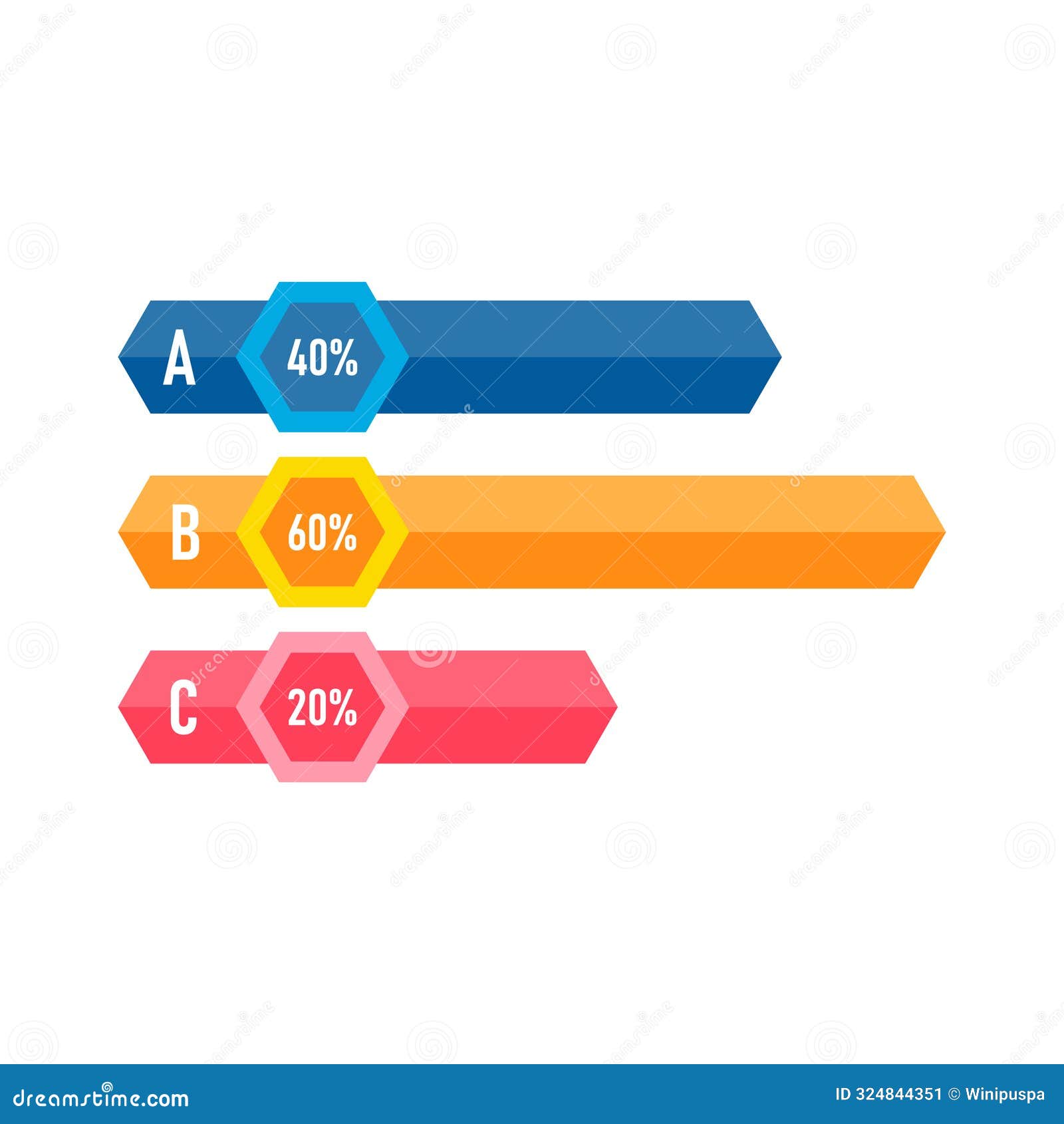 Infographic Elements Illustration in a Flat Style Stock Illustration ...