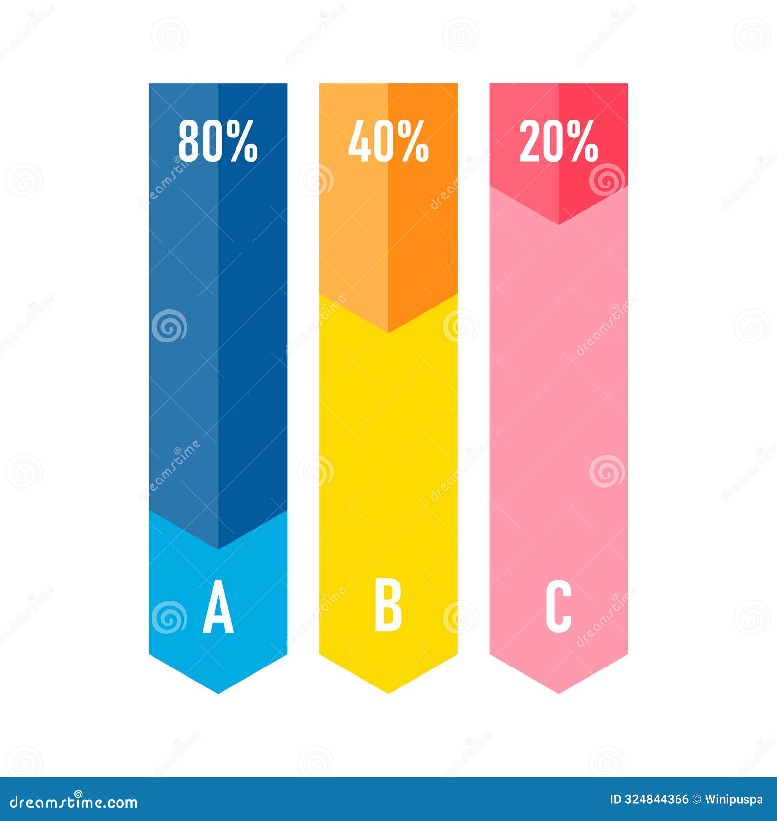 Infographic Elements Illustration in a Flat Style Stock Illustration ...