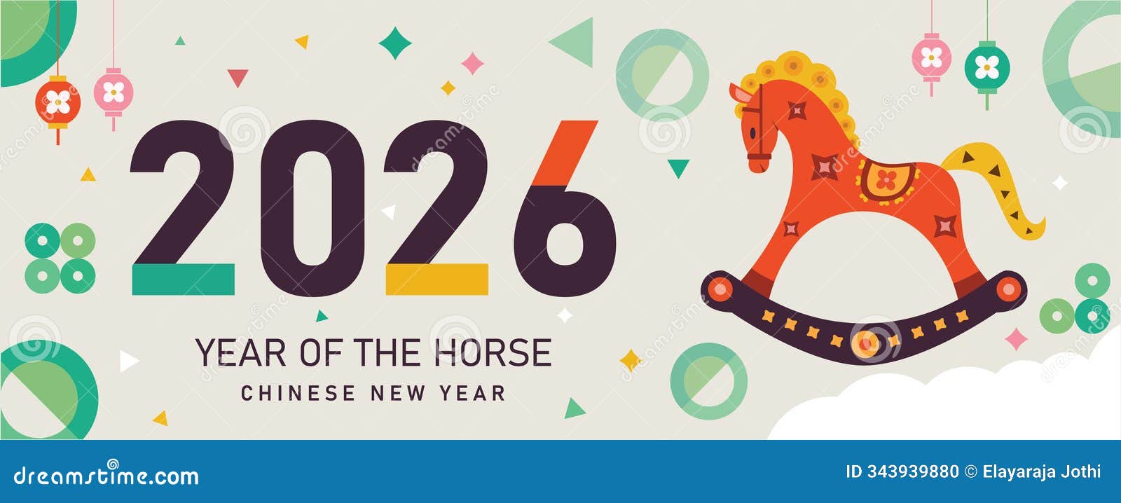 2026 Chinese New Year , Happy Chinese New Year 2026 with Horses
