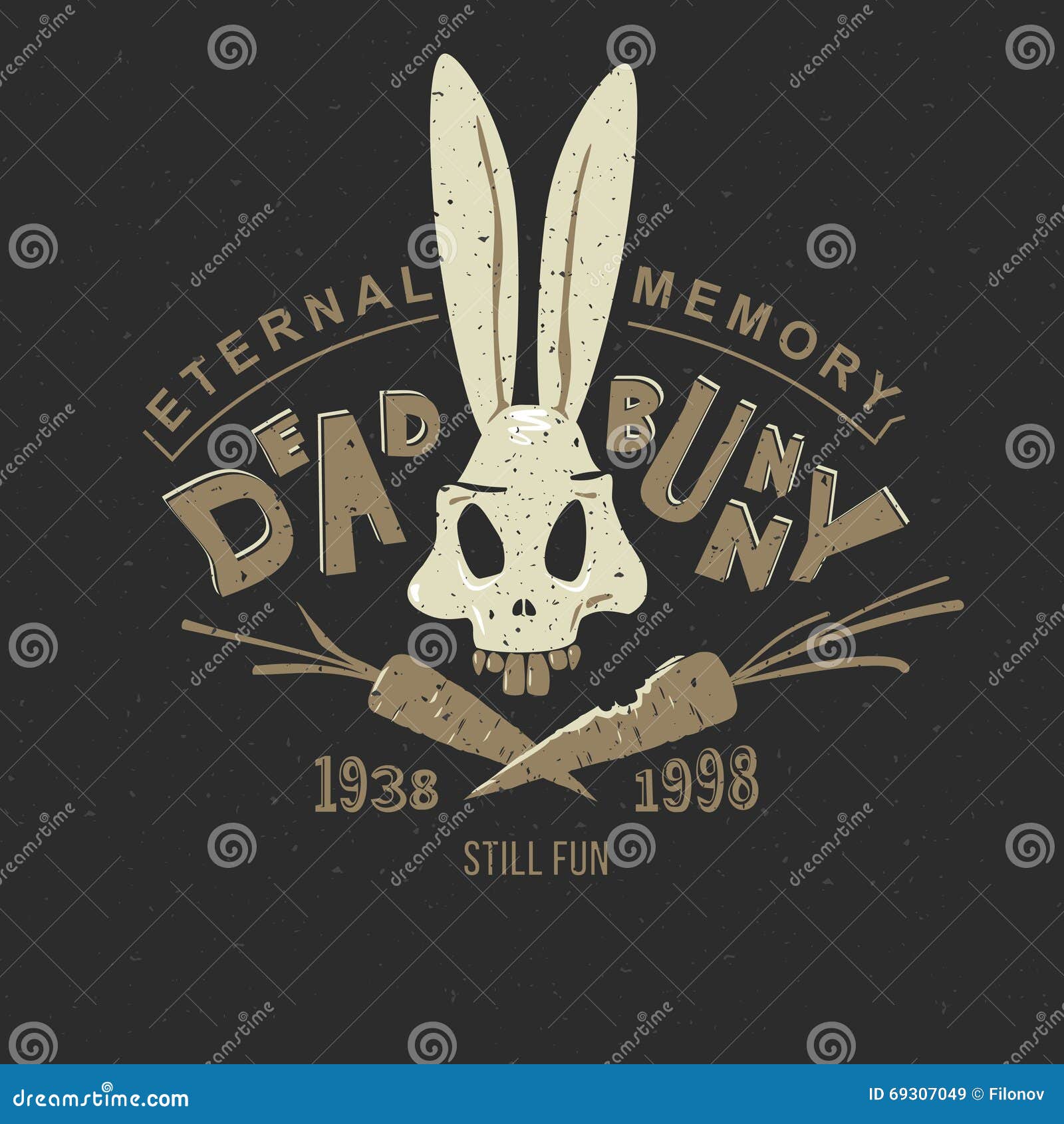 Print bunny skeleton. stock vector. Illustration of skeleton - 69307049