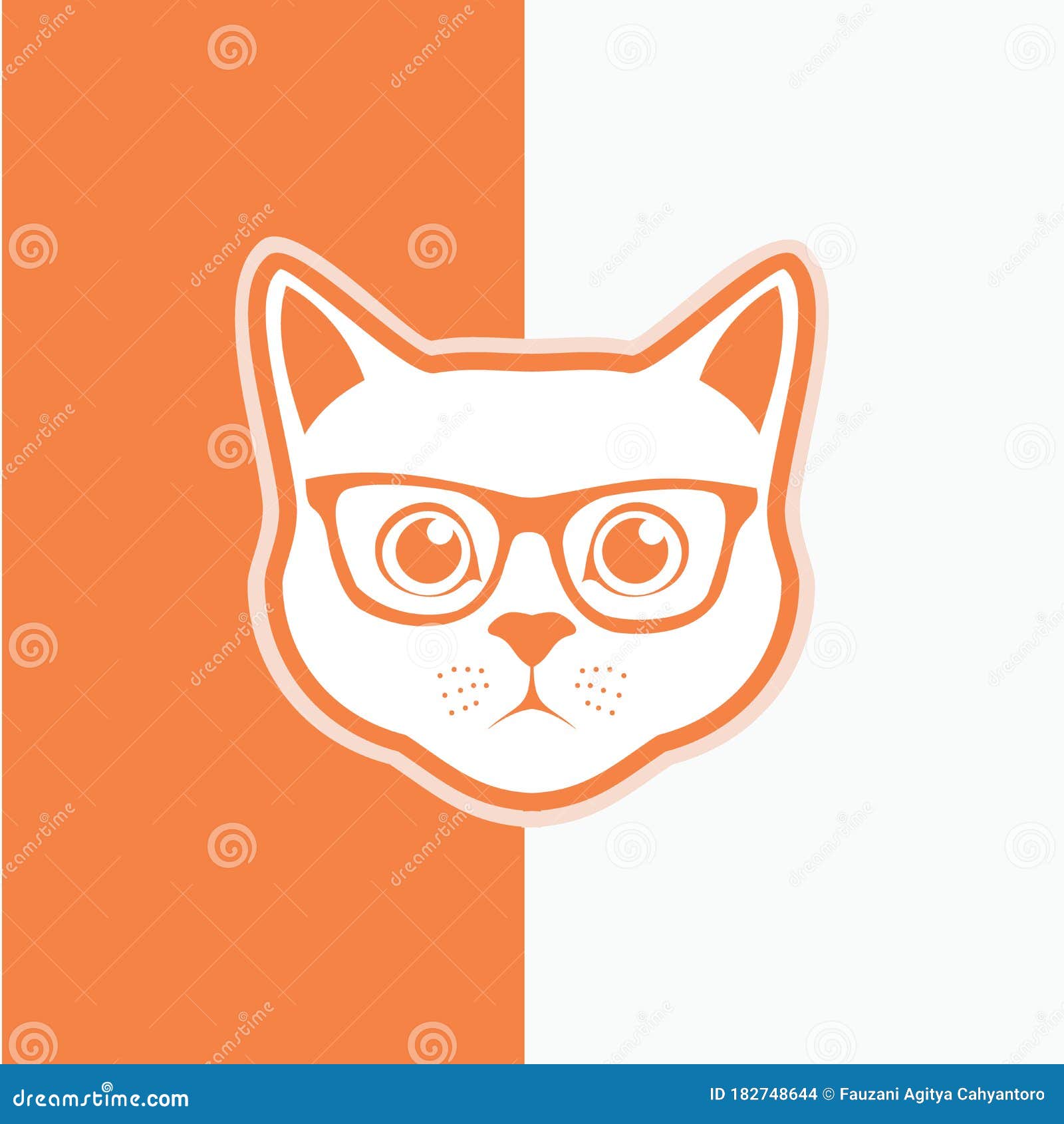 Flat Cat Icon 