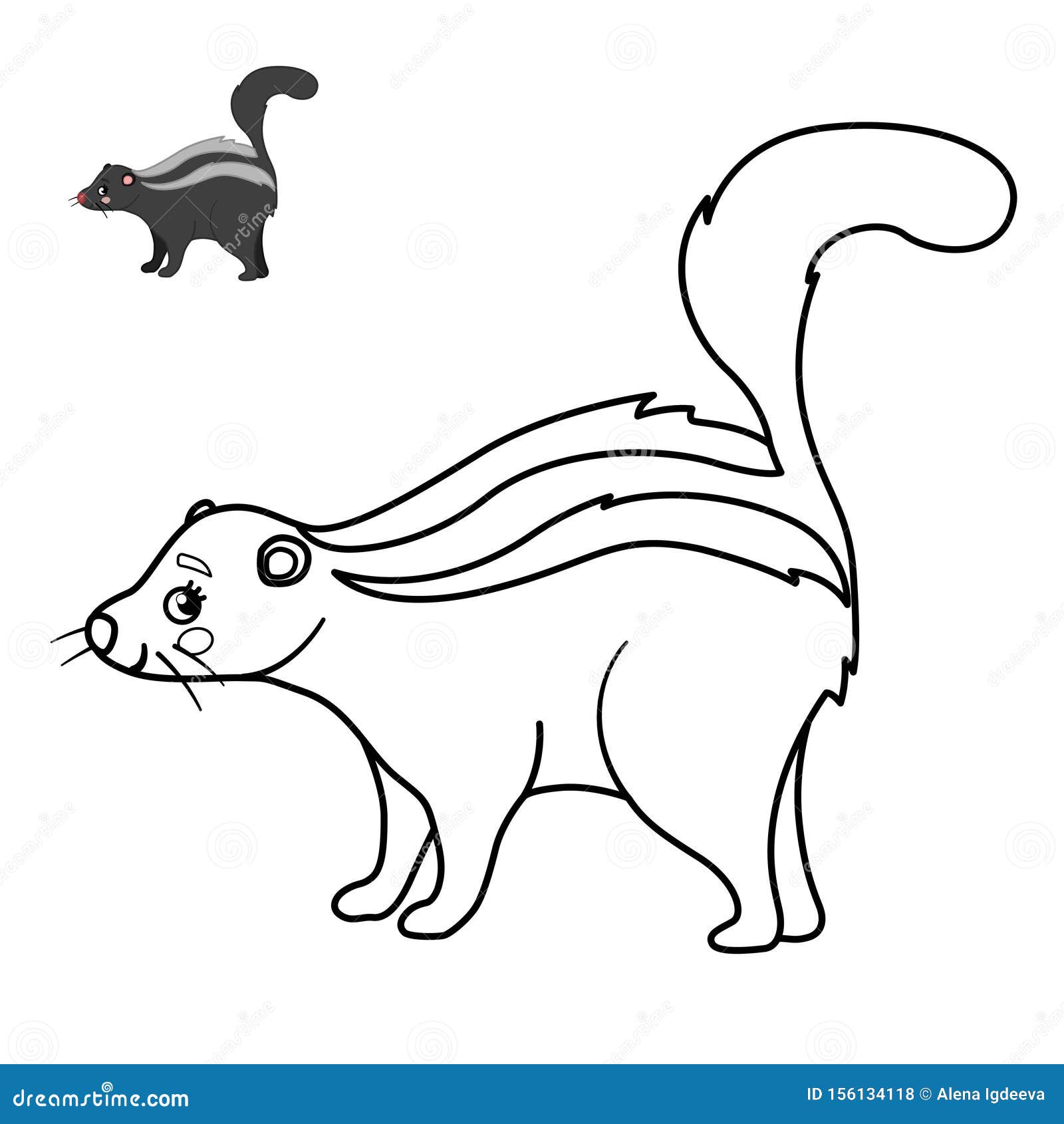 clip art skunk