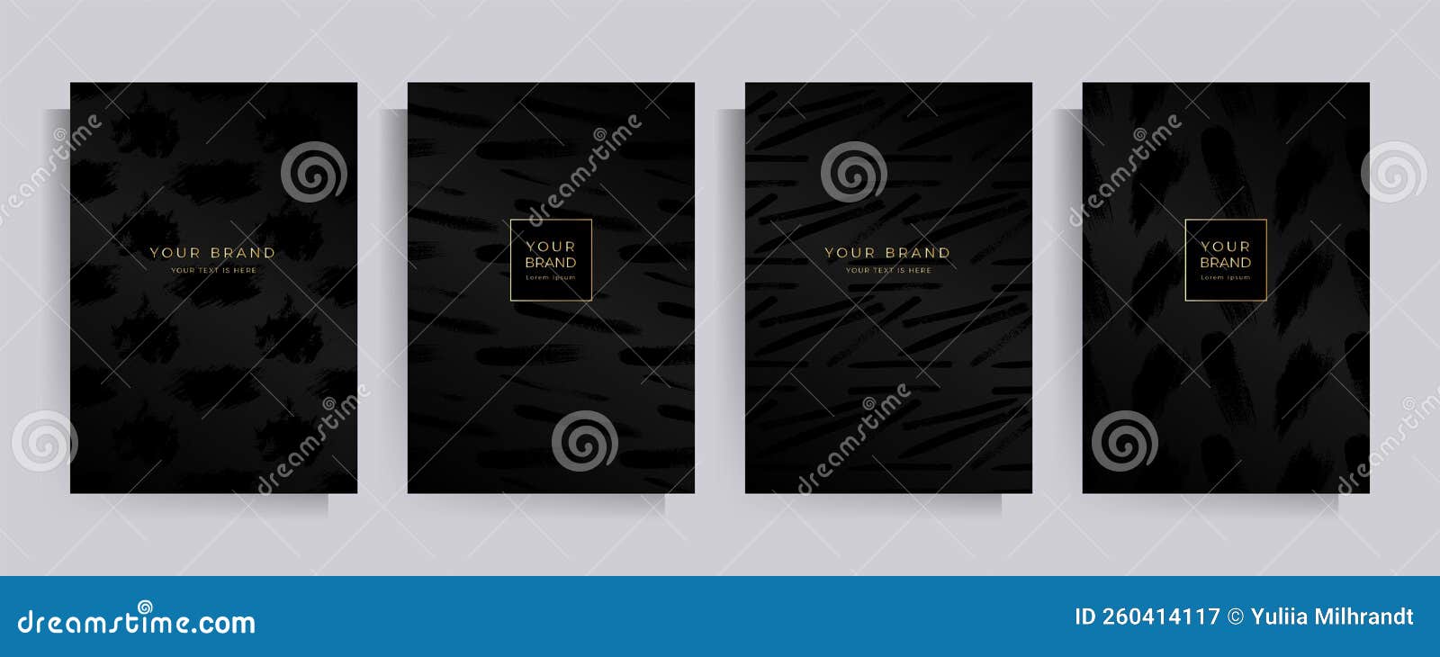 Set of Cover Design for Postcard, Brochure, Flyer, Poster, Brochure Stock Illustration