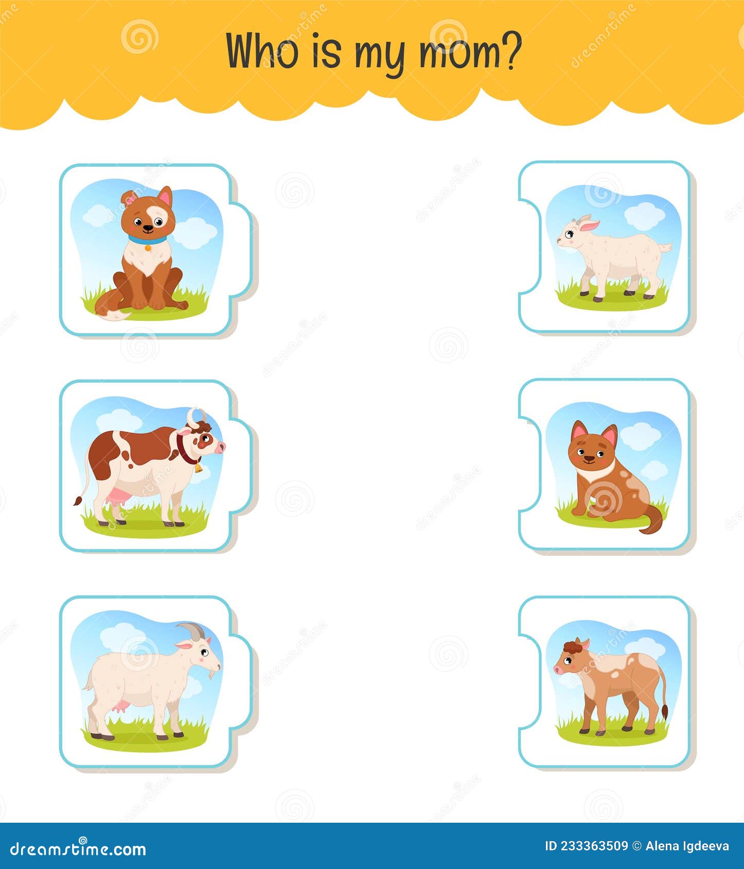 Animals Their Babies Stock Illustrations – 54 Animals Their Babies Stock  Illustrations, Vectors & Clipart - Dreamstime