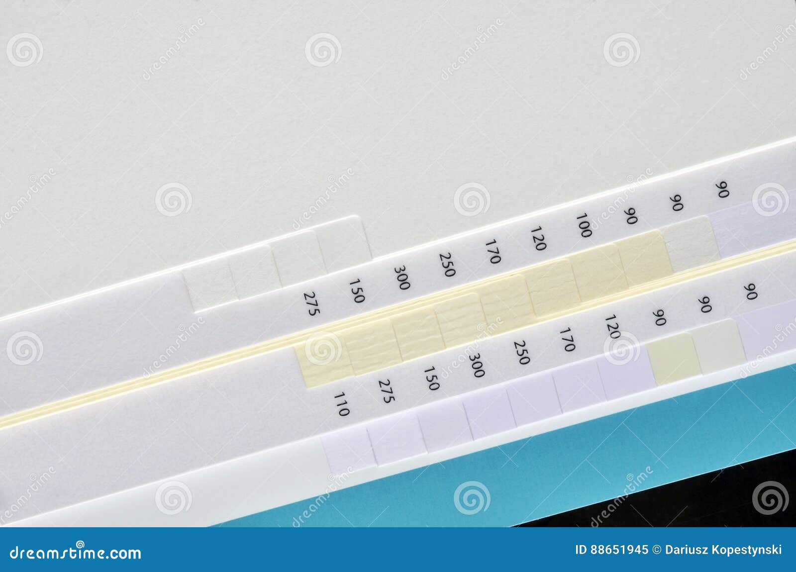 Print paper sample book stock image. Image of palette 88651945