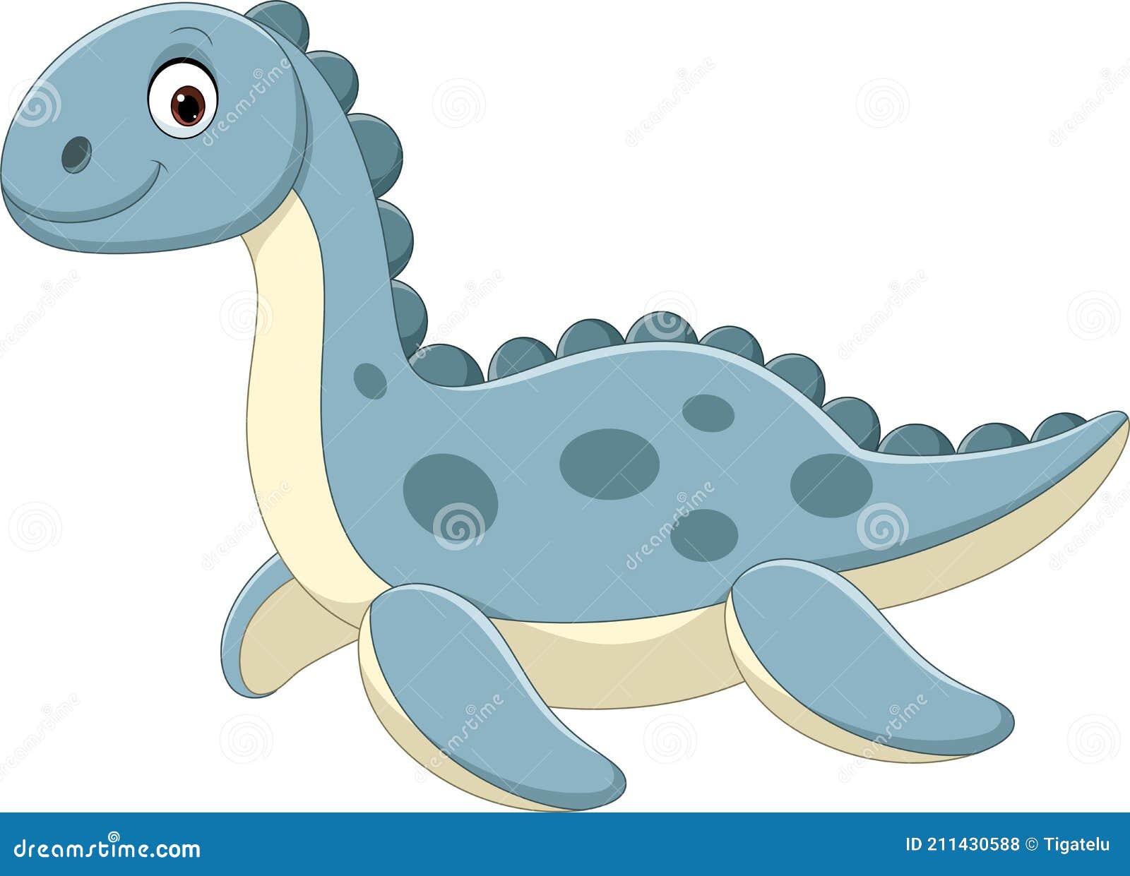 Blue Dinosaur Playing Football Coloring Page Vector Illustration ...