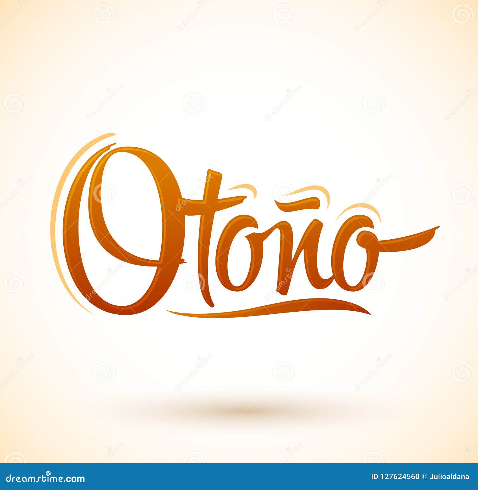 otono, autumn spanish text,  lettering 