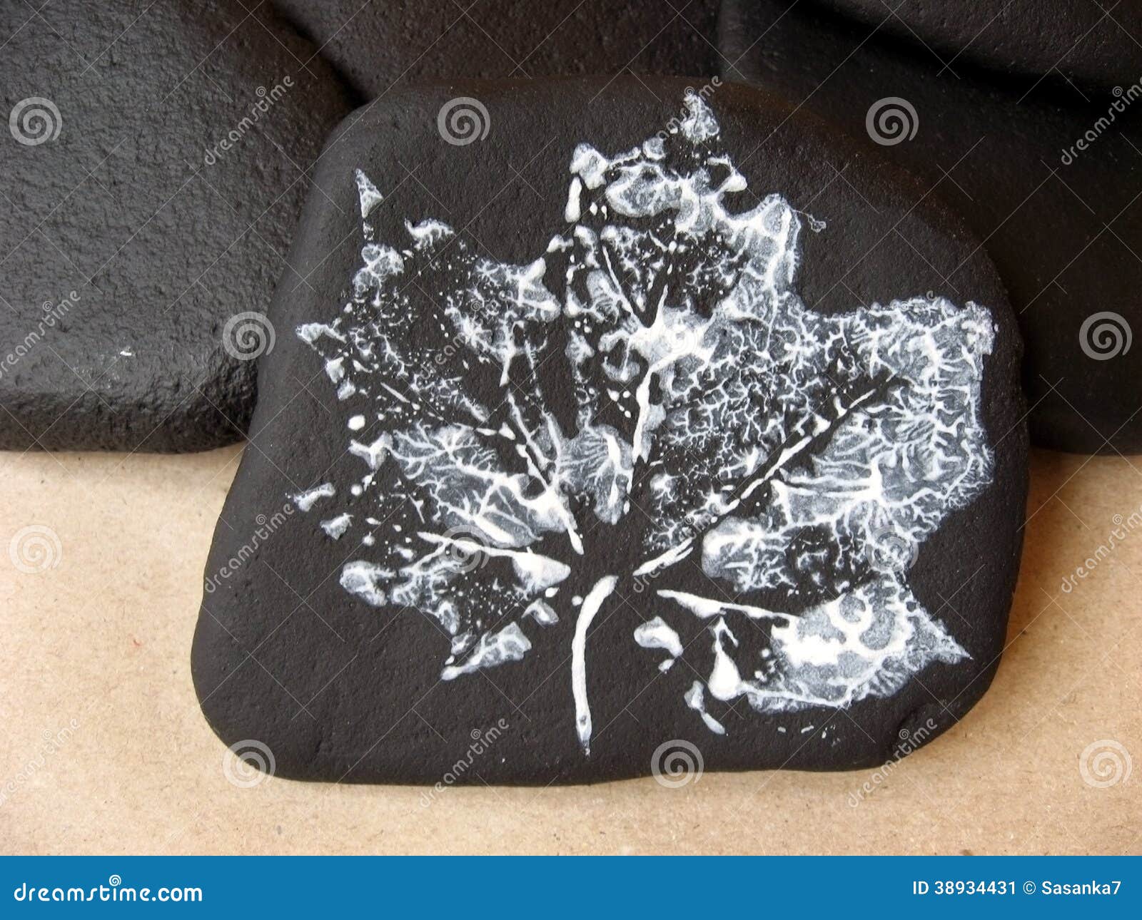 Print on stone stock image. Image of footed, flat, dead 38934431