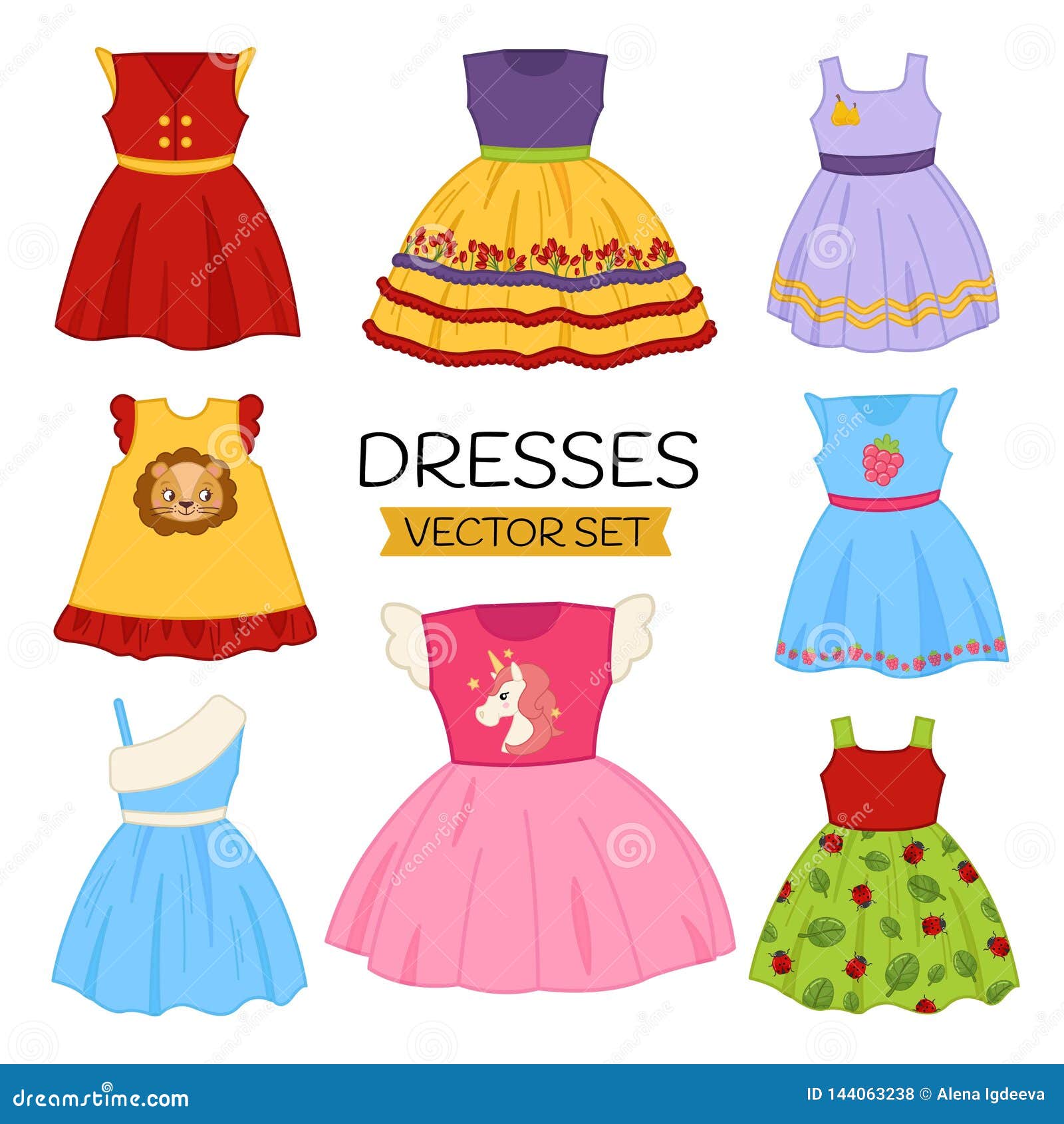  set of children`s dresses