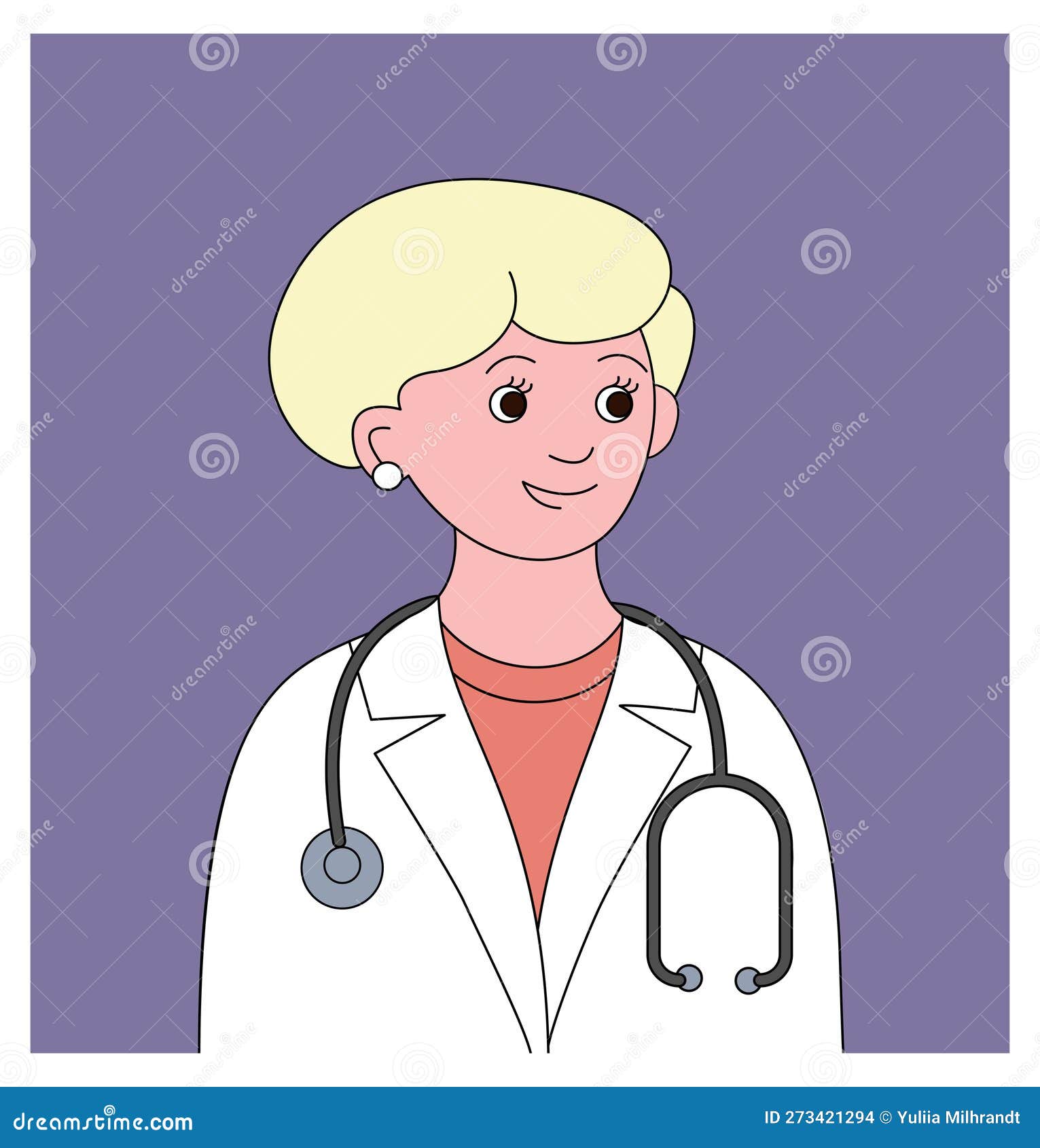 Woman doctor. stock illustration. Illustration of woman - 273421294