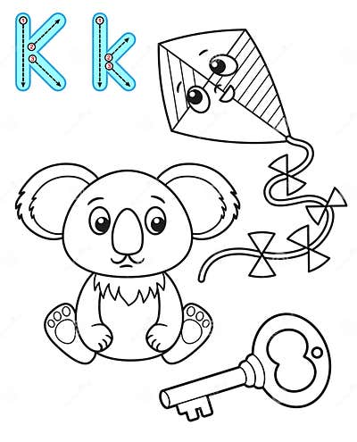 Printable Coloring Page for Kindergarten and Preschool. Card for Study ...