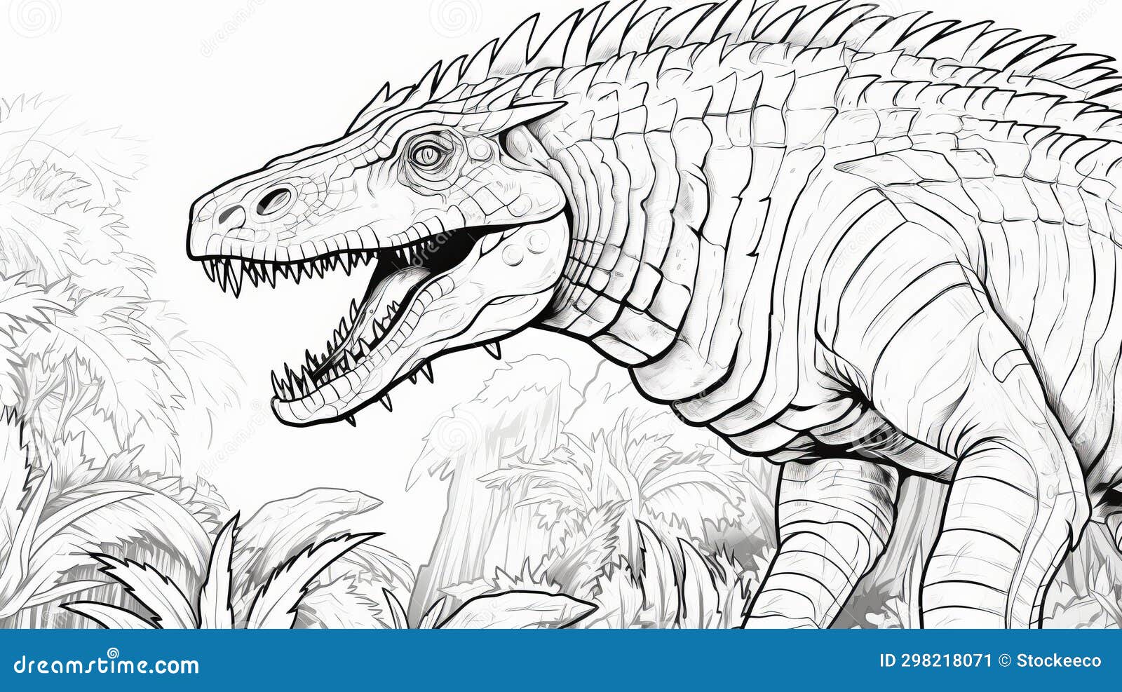 printable dinosaur coloring pages in jason edmiston style