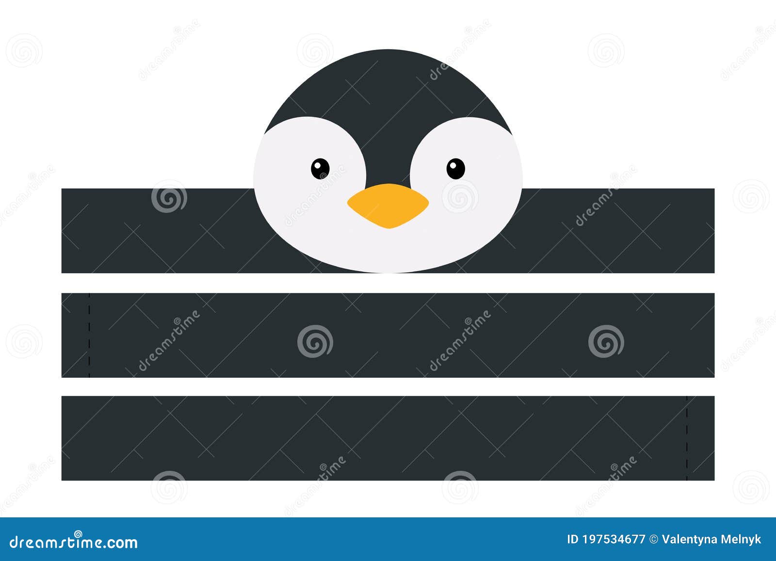 Penguin Cut Out Template from thumbs.dreamstime.com