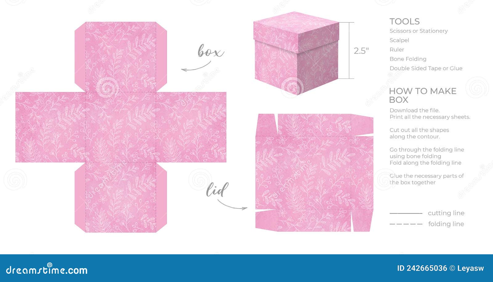 Printable Template DIY Party Favor Box for Birthdays, Baby Showers Printable Template DIY Party Favor Box for Birthdays, Baby Showers