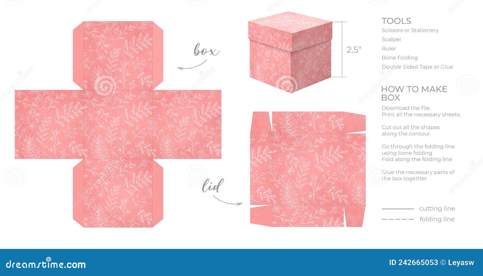 Printable Template DIY Party Favor Box for Birthdays, Baby Showers Printable Template DIY Party Favor Box for Birthdays, Baby Showers