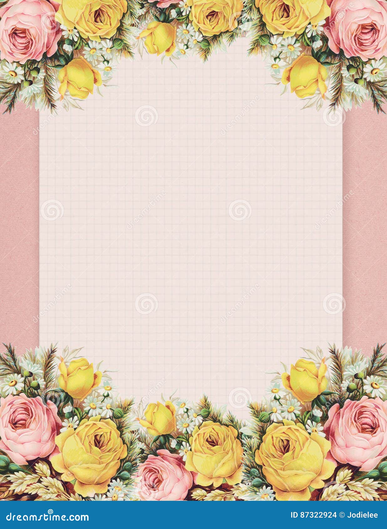 Printable Stationary - Vintage Roses - Snap Click Supply Co.