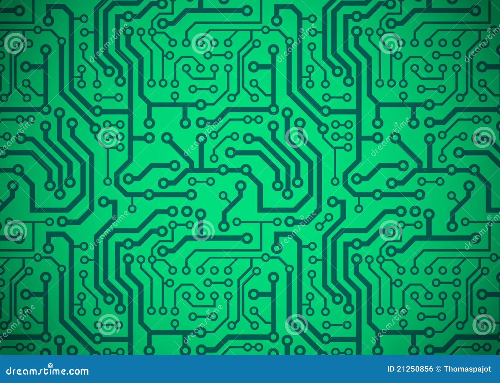 Printed Circuit Board Vector Illustration | CartoonDealer.com #25386368