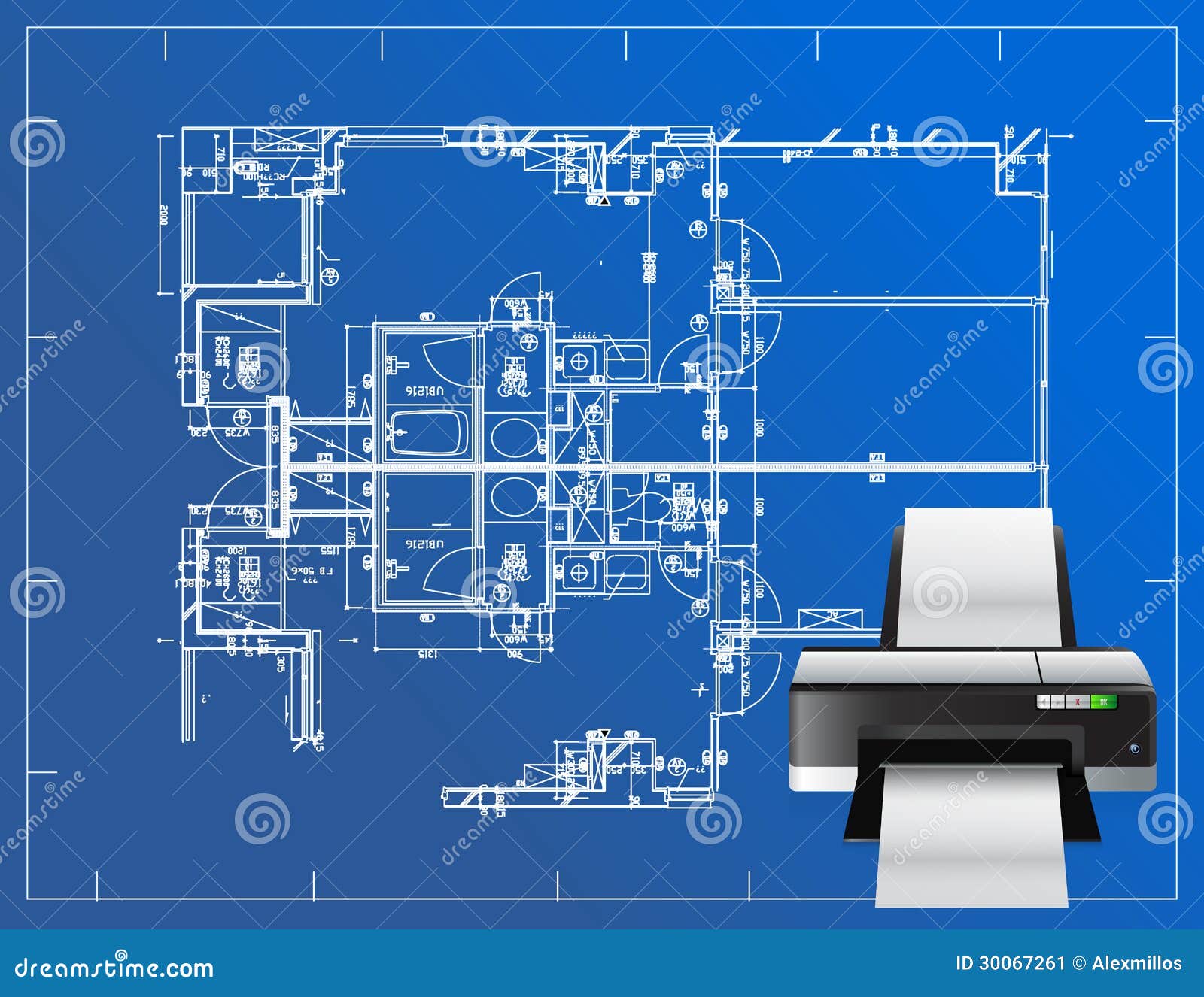 Blueprint Illustration Of Right Hand Side Basic Air Traffic Pattern