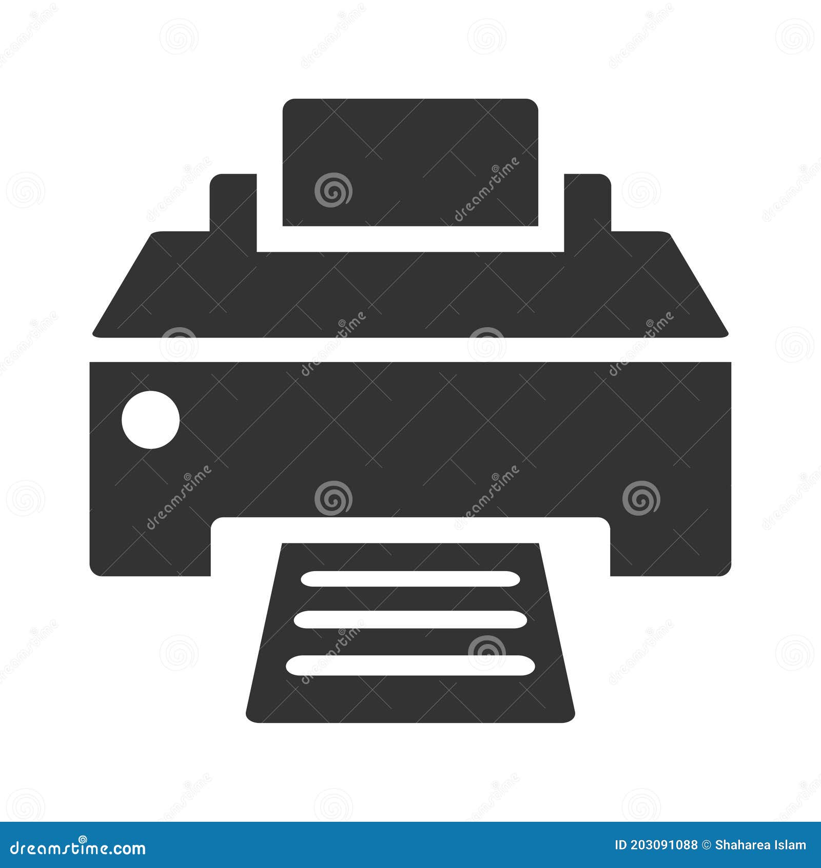 Printer device icon stock vector. Illustration of device 203091088