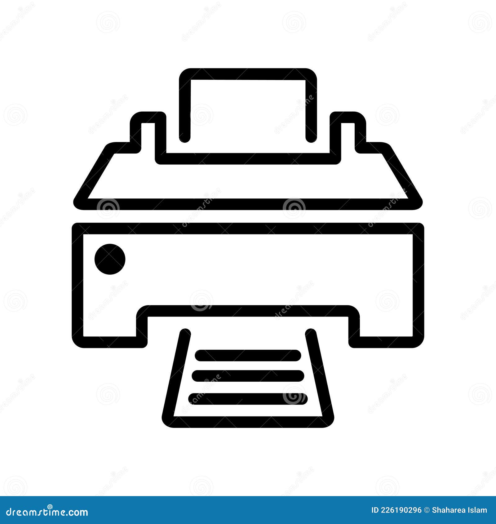 Printer device icon stock vector. Illustration of meticulously 226190296