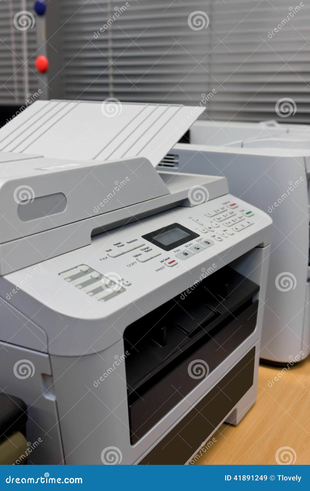 Printer Document in Office Equipment Stock Image Image of object