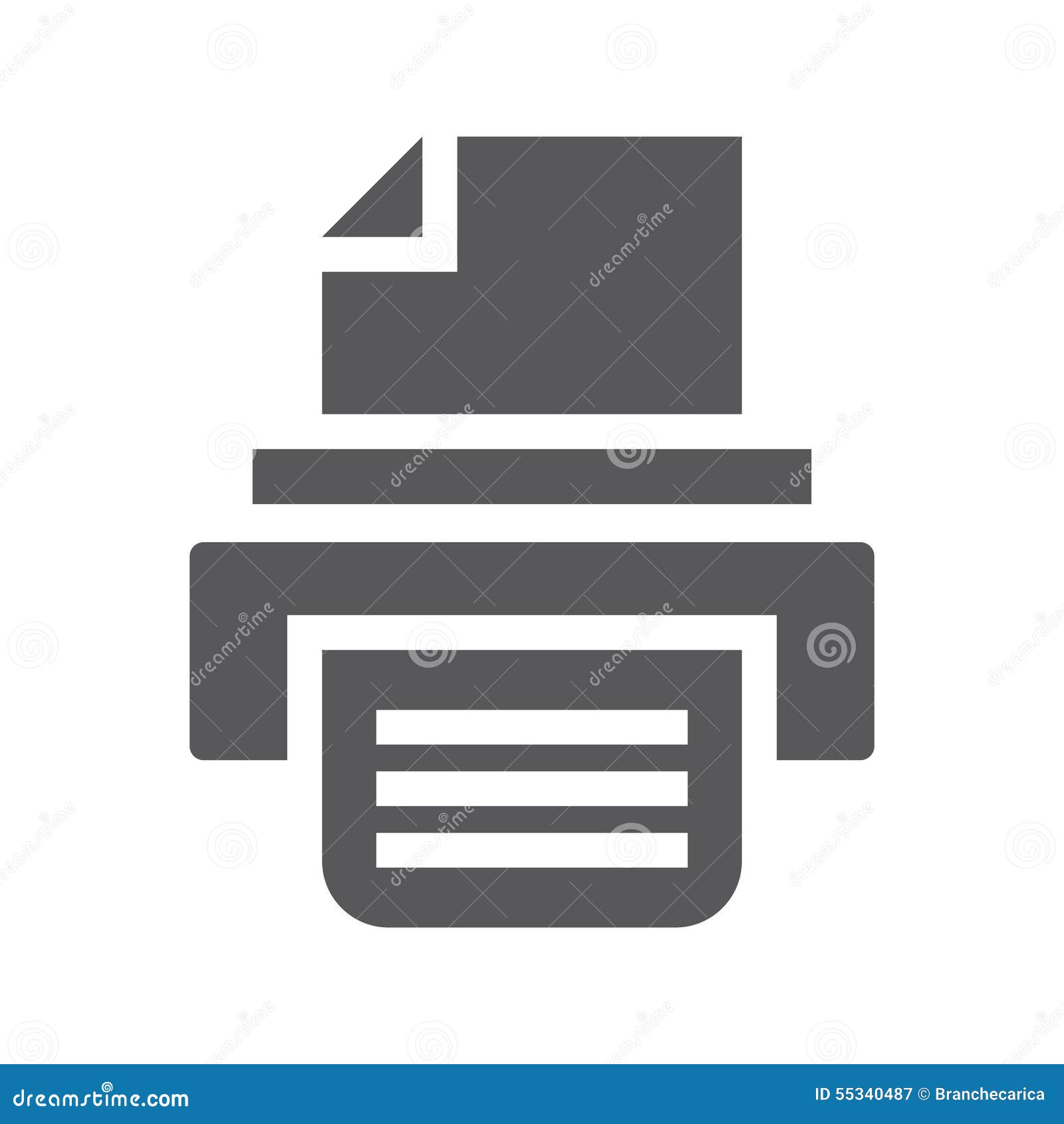 Printer icon stock illustration. Illustration of printout 55340487