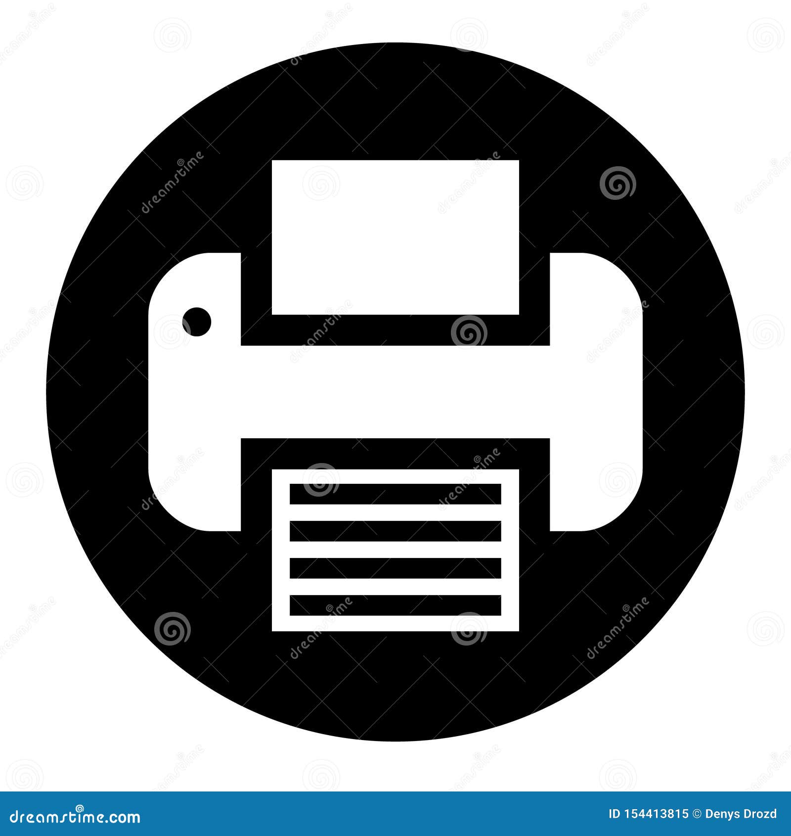 Printer Icon Vector. Office Equipment Illustration Symbol. Fax Logo