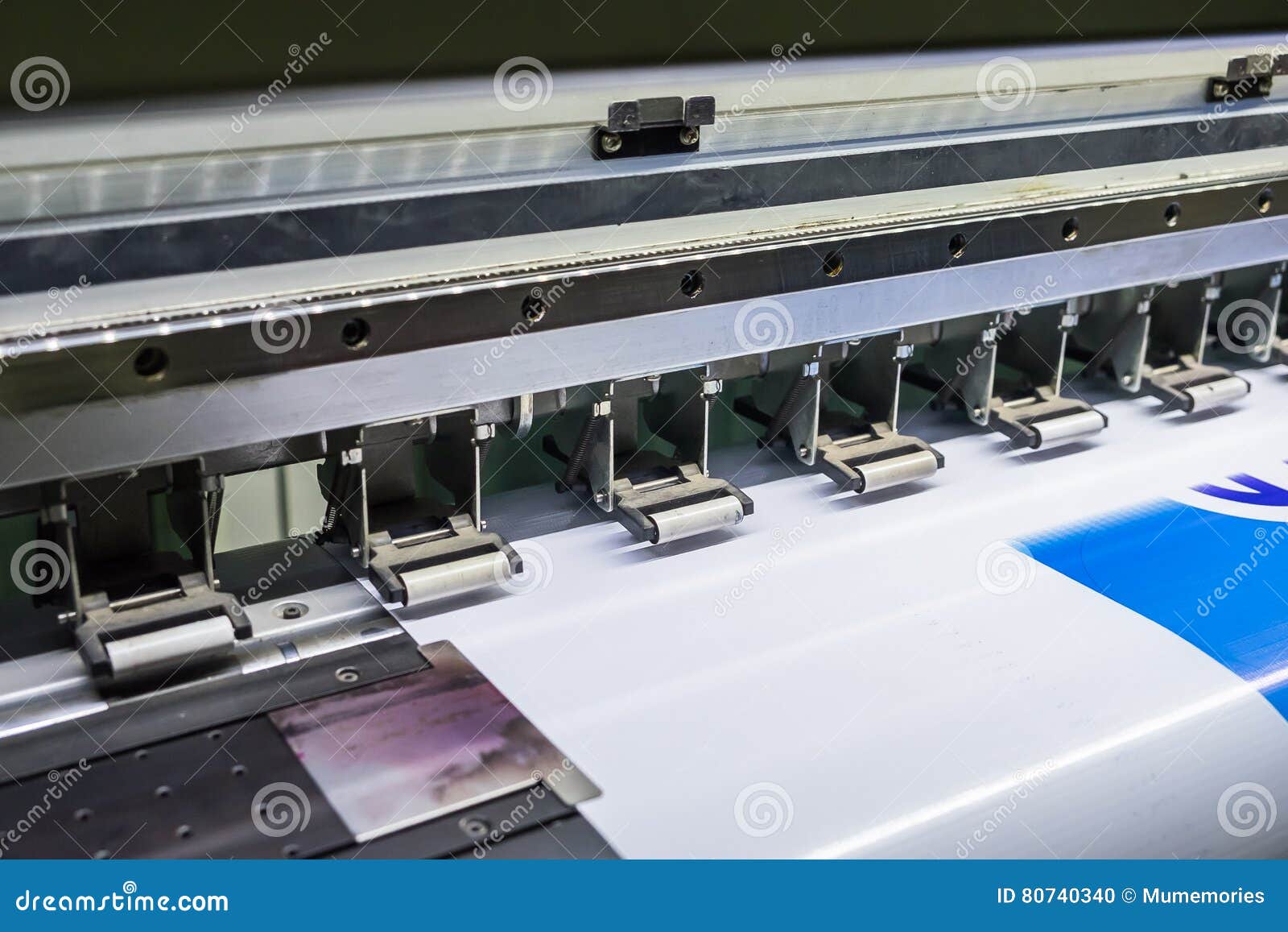 Printer Inkjet Device Machine Running Motion Vinyl Stock Photo Image