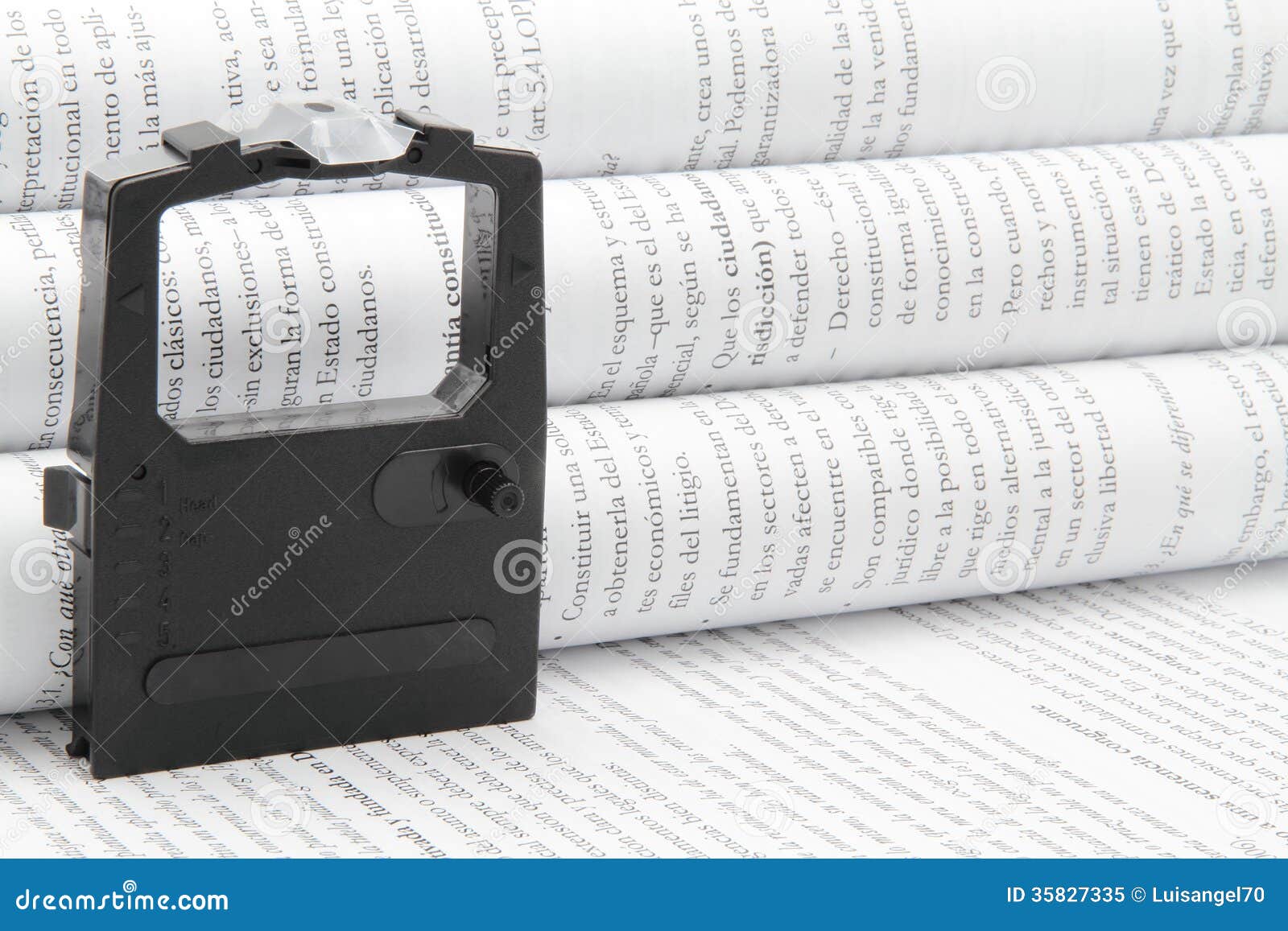 Printer ribbon stock image. Image of office, material 35827335