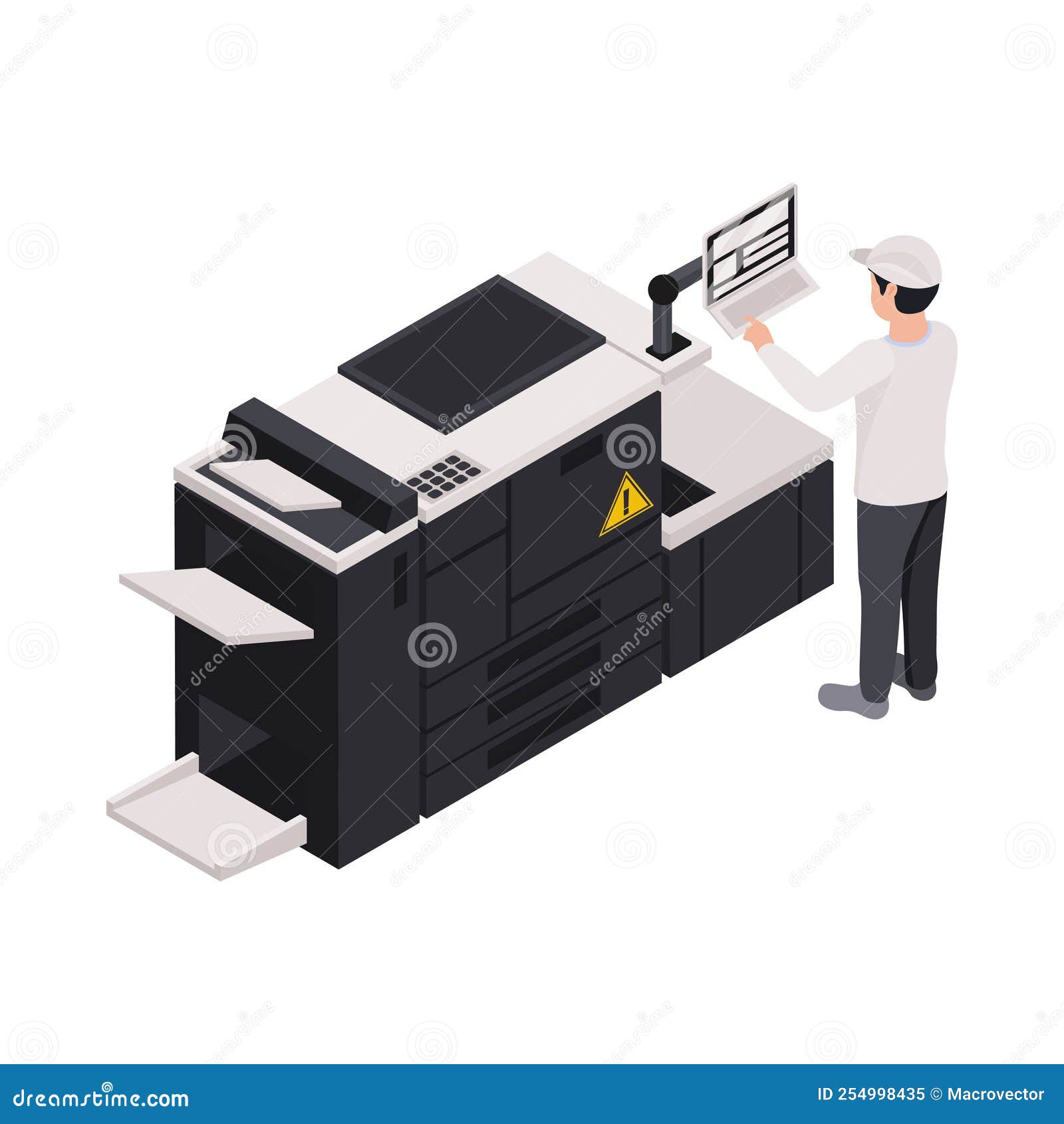 Printing House Icon stock vector. Illustration of technology 254998435