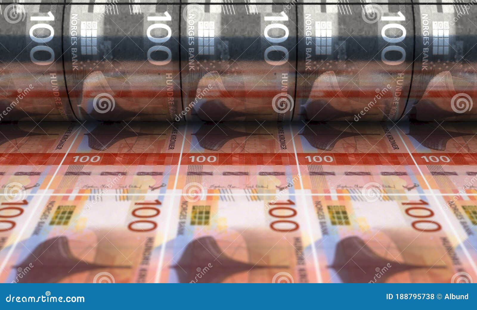 Printing Norwegian Kroner Notes Stock Illustration Illustration Of printing-norwegian-kroner-notes-stock-illustration-illustration-of
