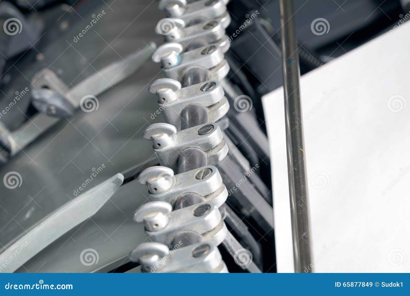 Printing Press in the Details Stock Image Image of business