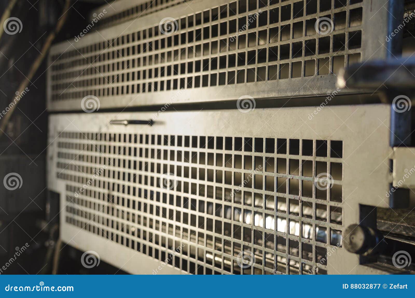 Printing Press Ink Unit stock image. Image of yellow 88032877