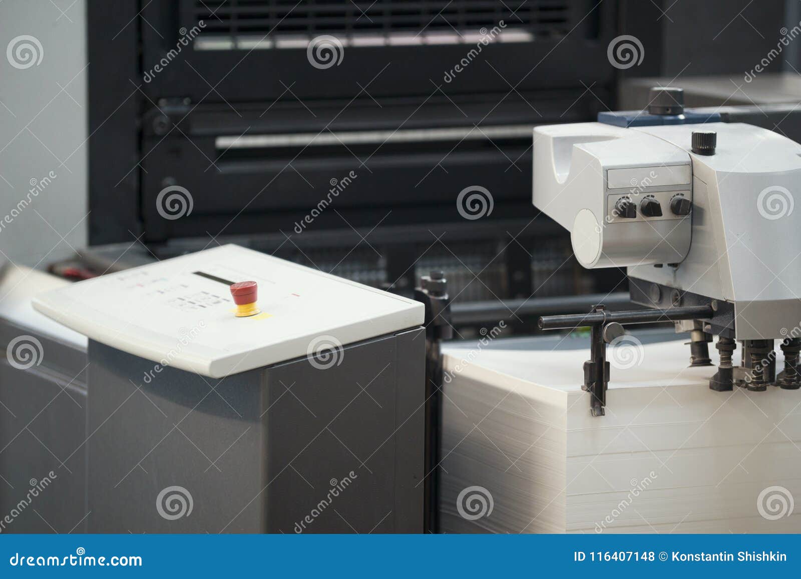 Printing Press Machinery Equipment in a Typography Stock Photo Image of news, business 116407148
