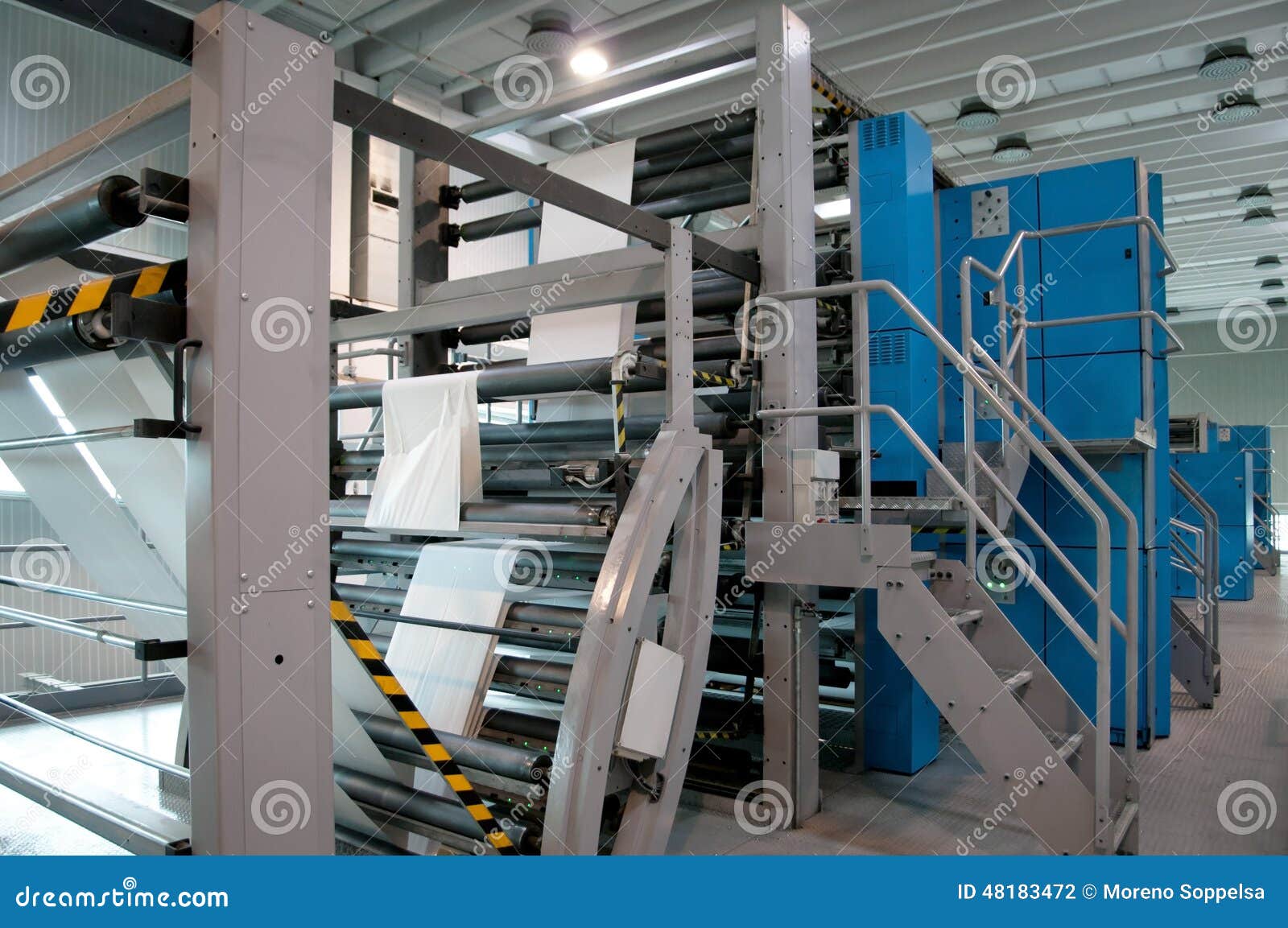 Printing Press Newspaper Press Line Stock Photo Image of object, board 48183472