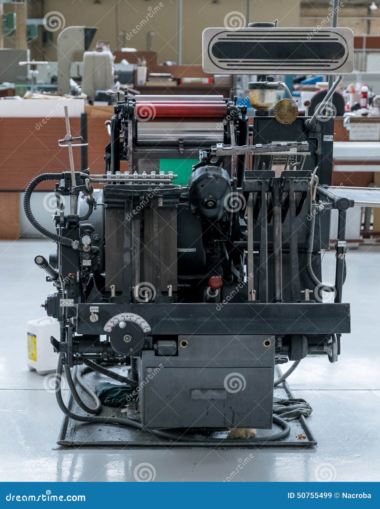 Printing press stock image. Image of business, publishing 50755499