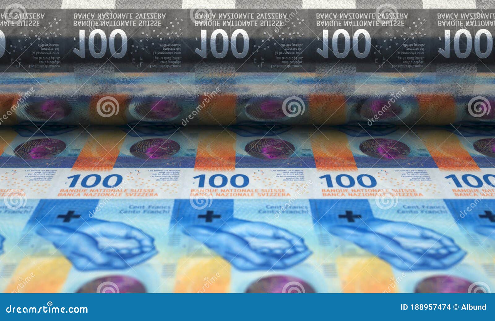 printing swiss franc notes