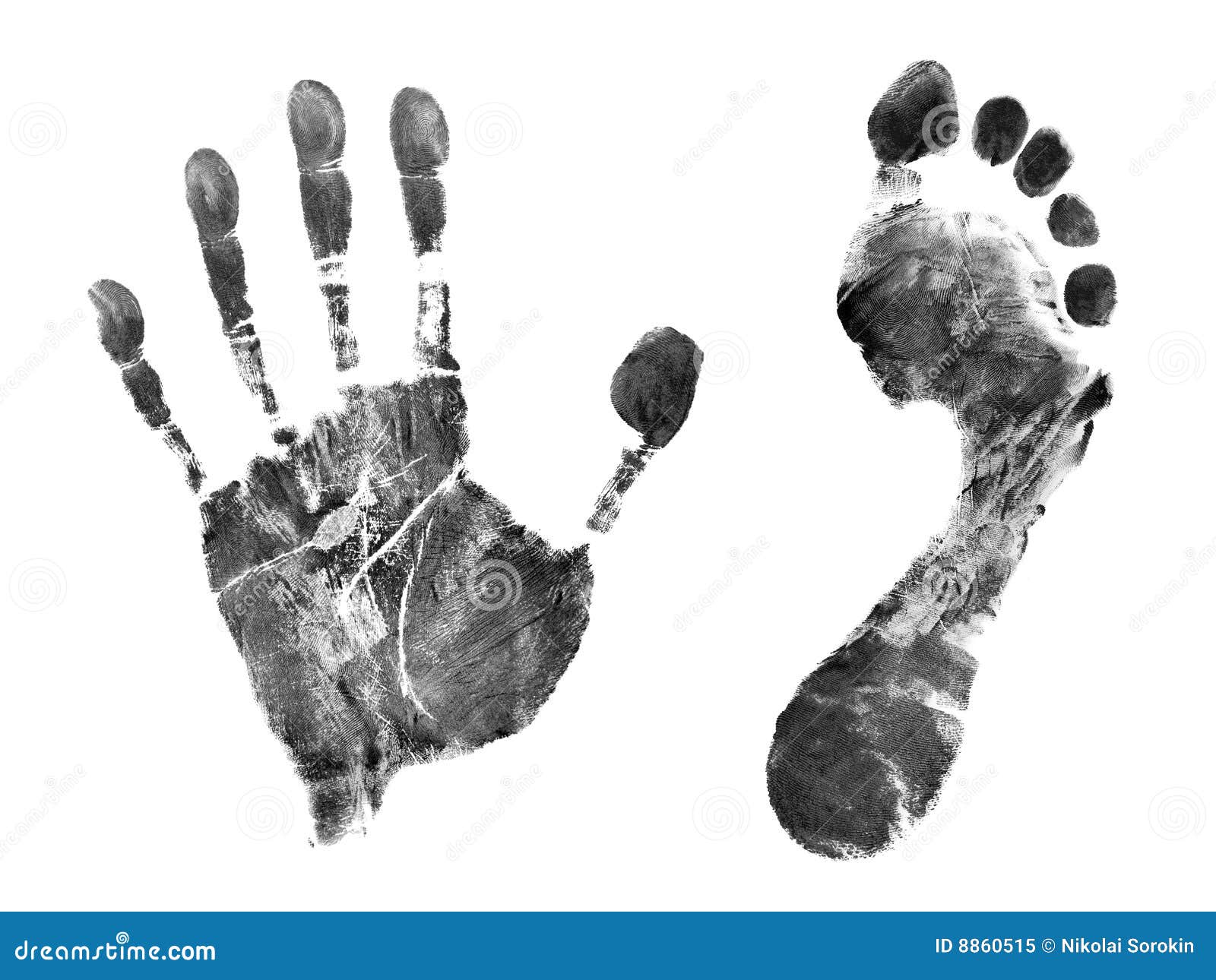 printout of hand and foot